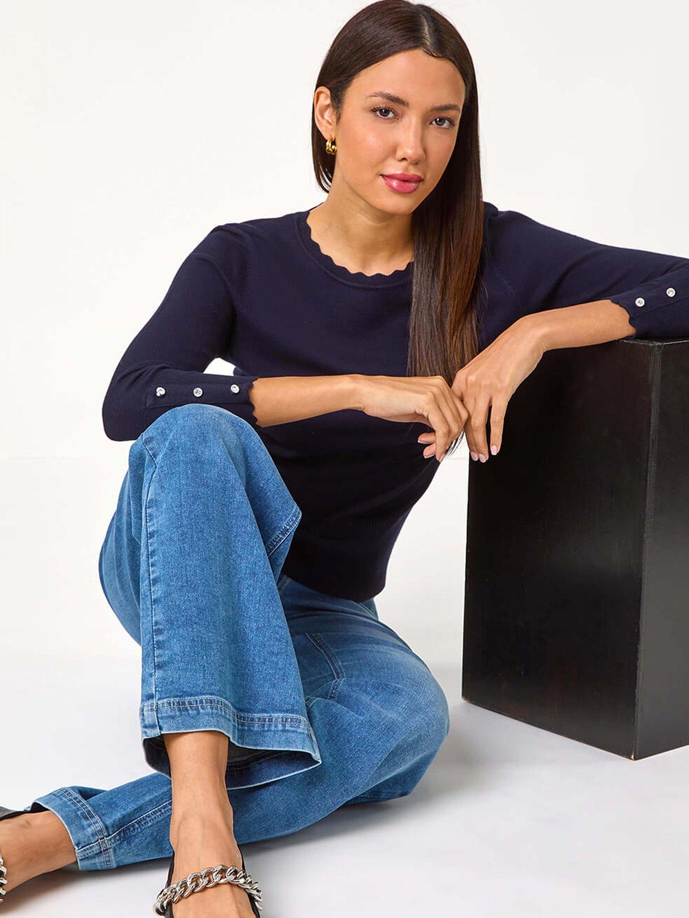 roman-diamante-button-scallop-edge-jumper-midnight-blueback