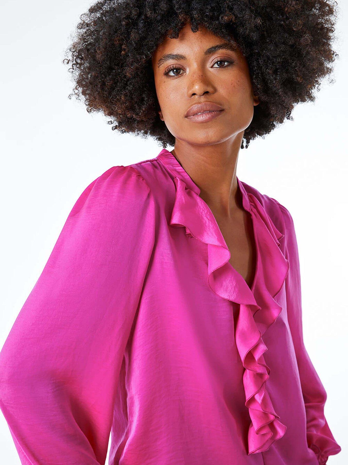 roman-satin-ruffle-neck-blouse-cerisedetail