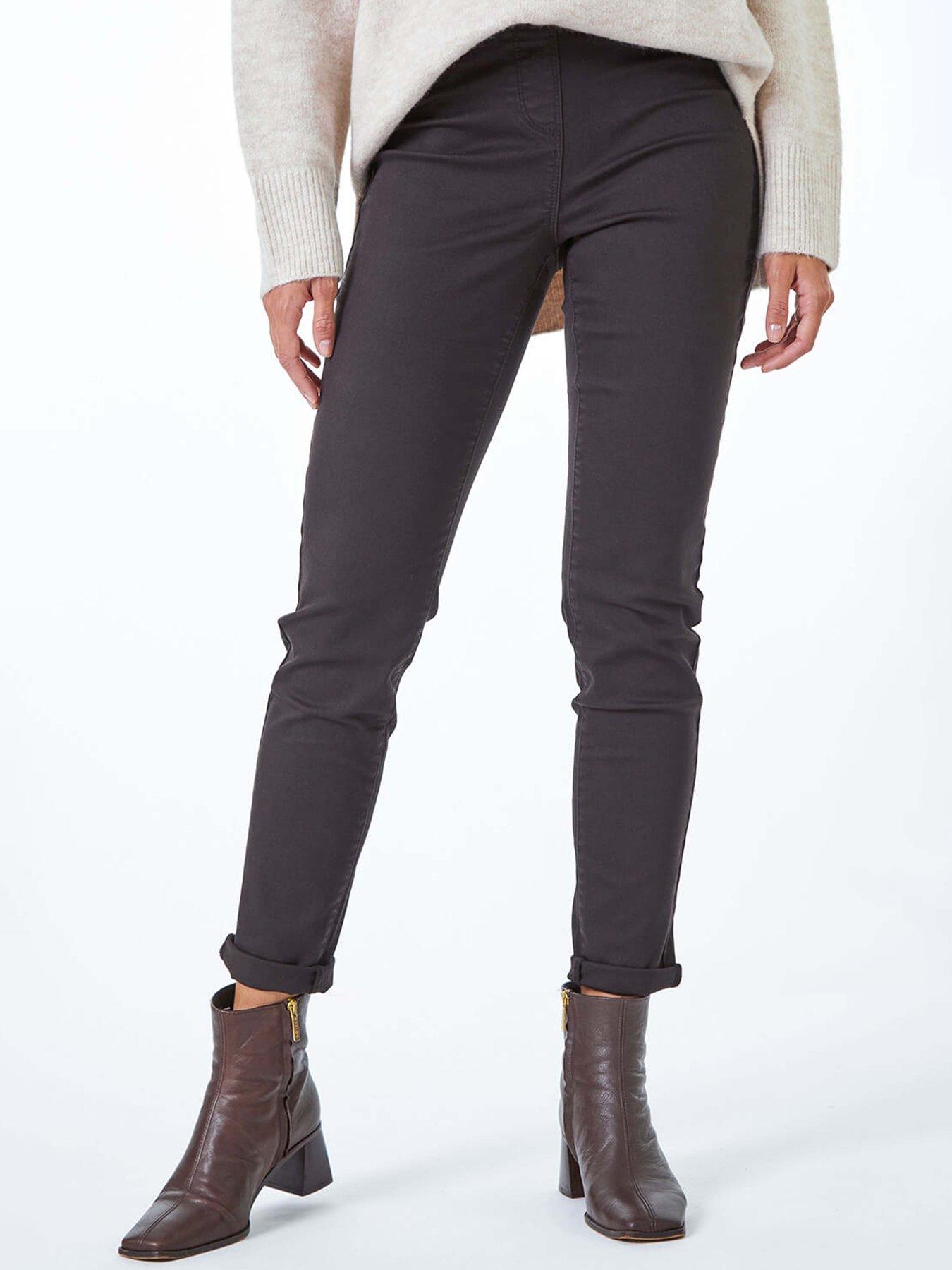 Roman 31' Denim Stretch Jegging - Chocolate