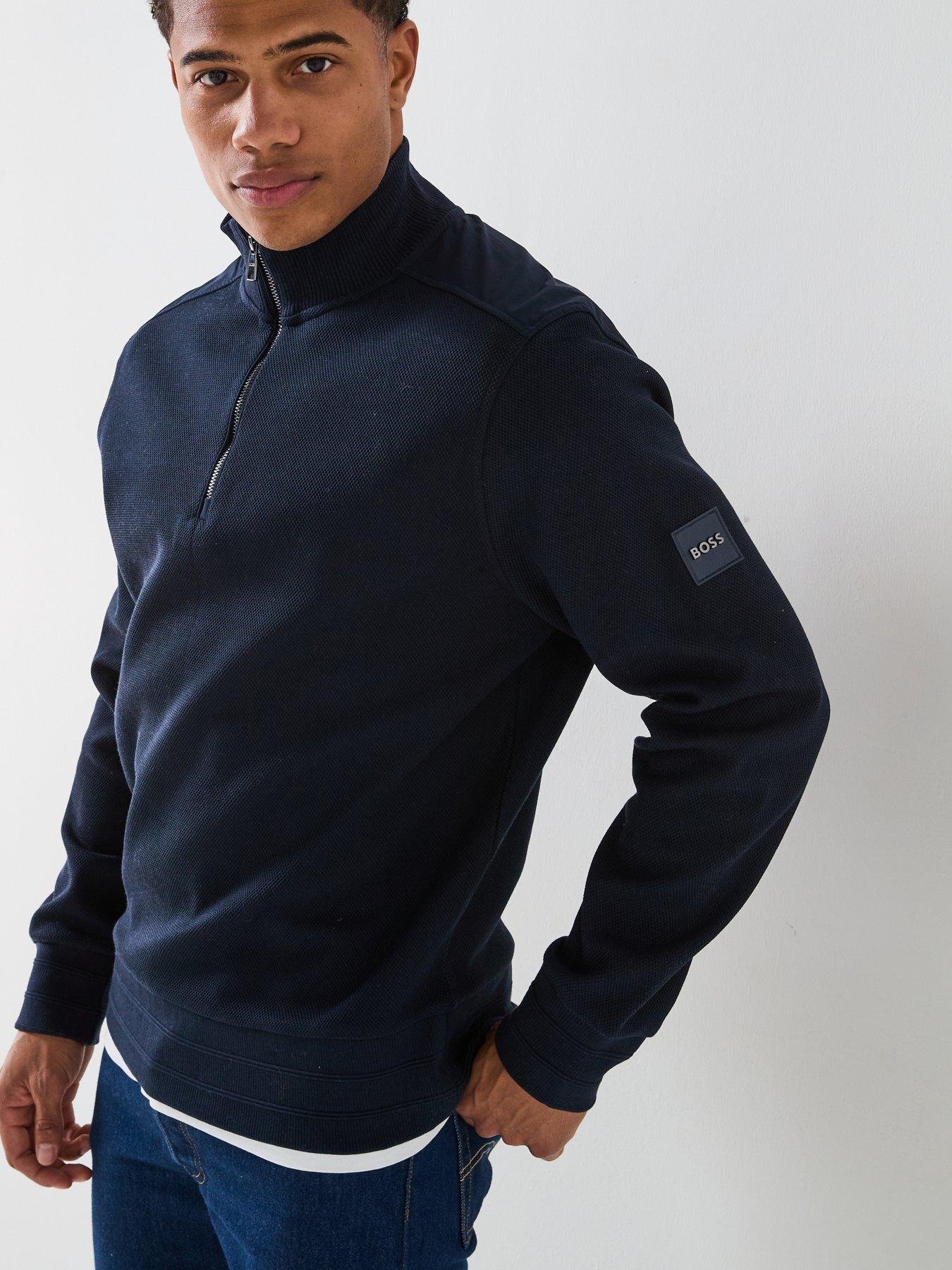 boss-boss-h-sidney-59-regular-fit-nylon-shoulder-14-zip-sweat-navyoutfit