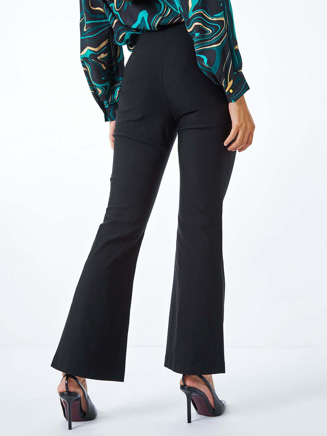 roman-full-length-boot-cut-trouser-blackstillFront