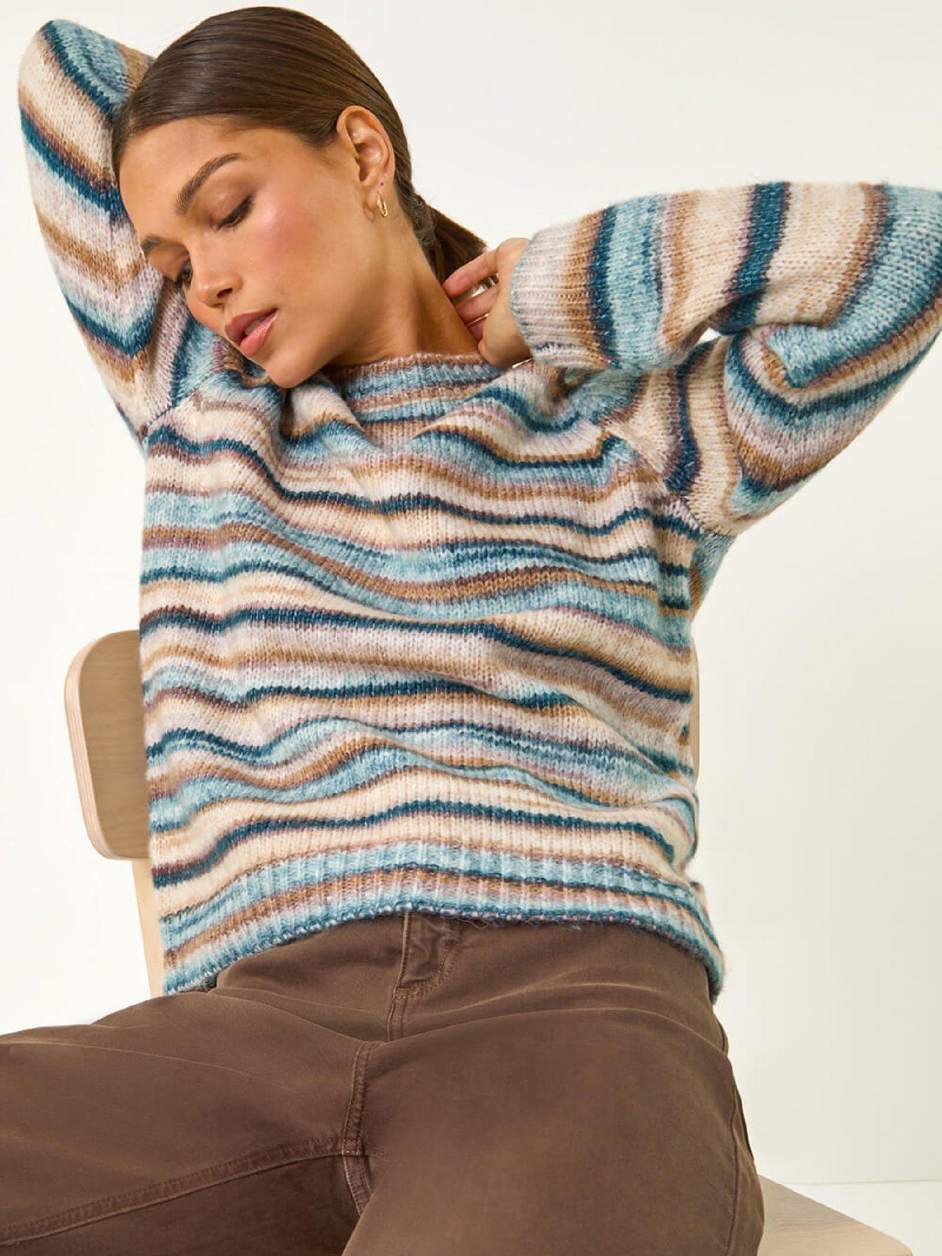 roman-wool-blend-striped-stretch-jumper-denimoutfit