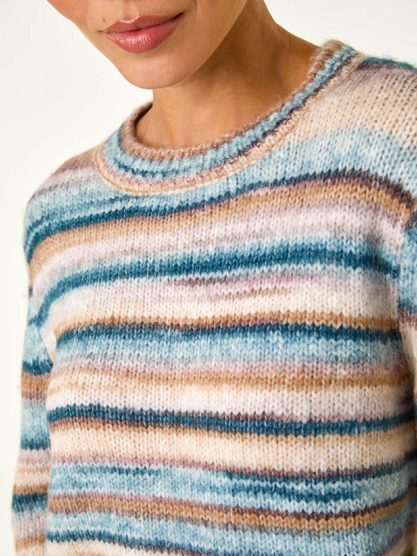 roman-wool-blend-striped-stretch-jumper-denimdetail
