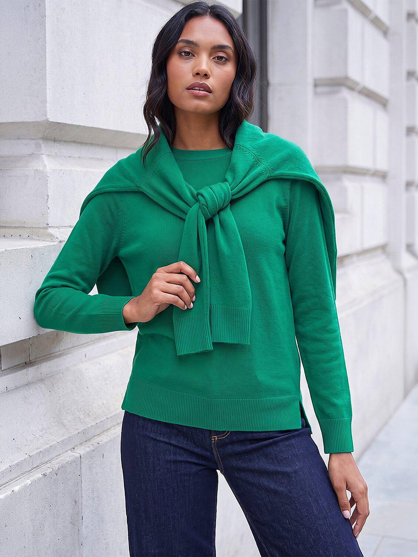 roman-plain-soft-crew-neck-jumper-green