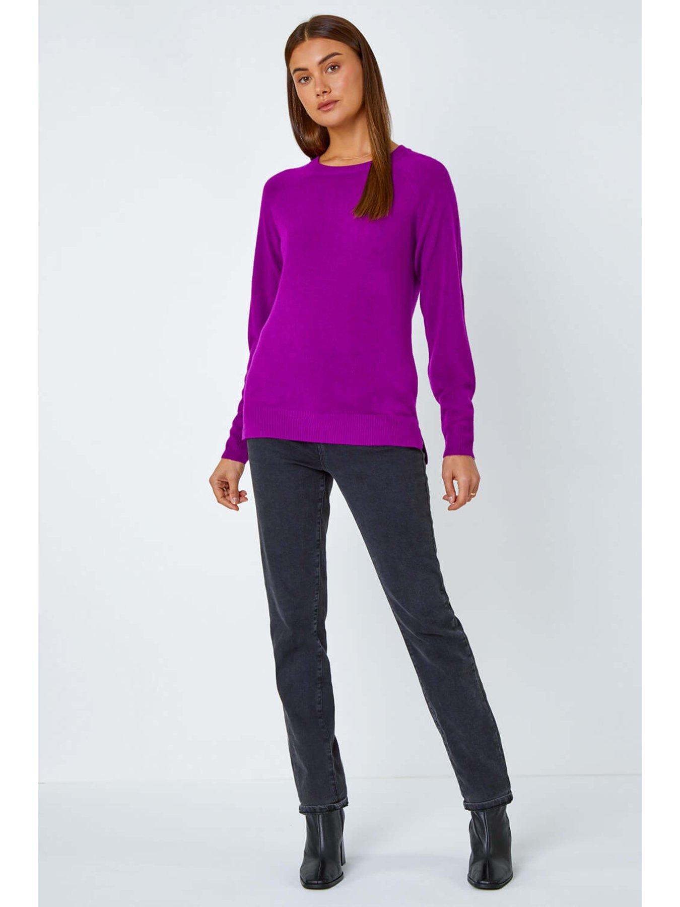 roman-plain-soft-crew-neck-jumper-magentaback