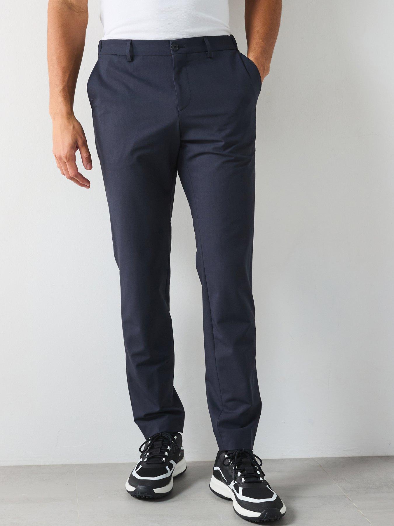 Image 1 of 4 of BOSS P-Genius Performance Stretch Trousers - Navy
