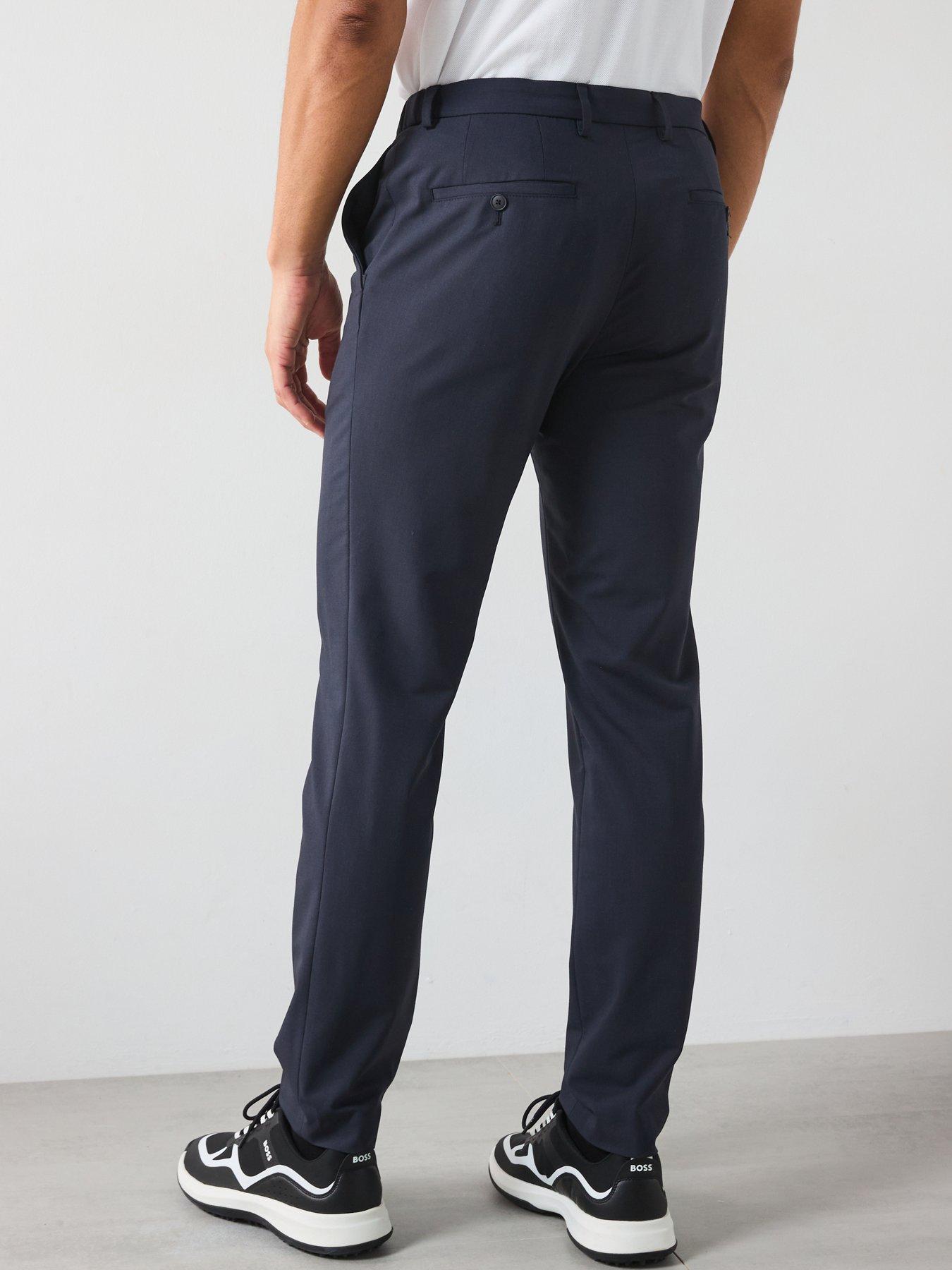 Image 2 of 4 of BOSS P-Genius Performance Stretch Trousers - Navy