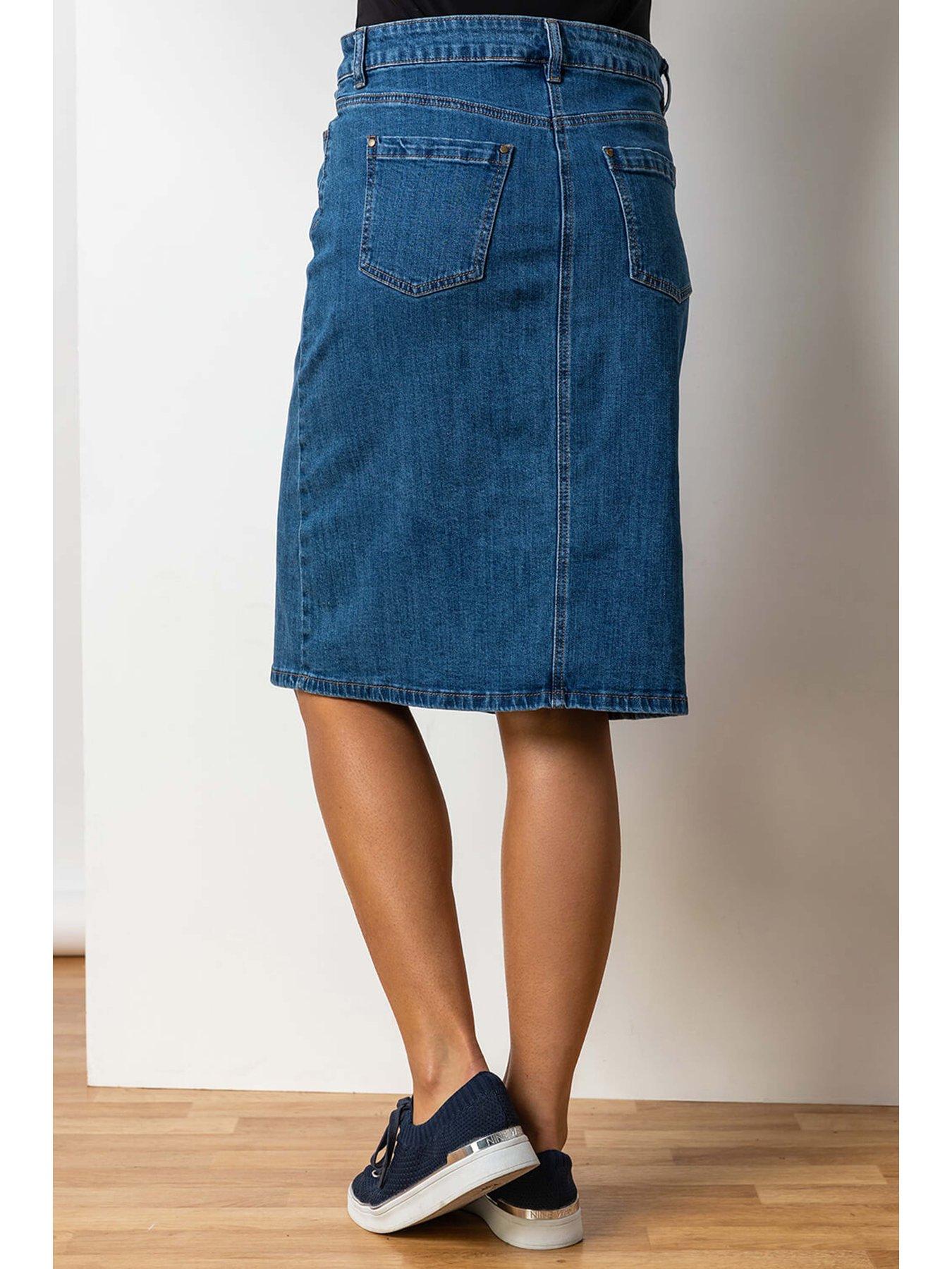 roman-cotton-denim-stretch-a-line-skirt-denimstillFront