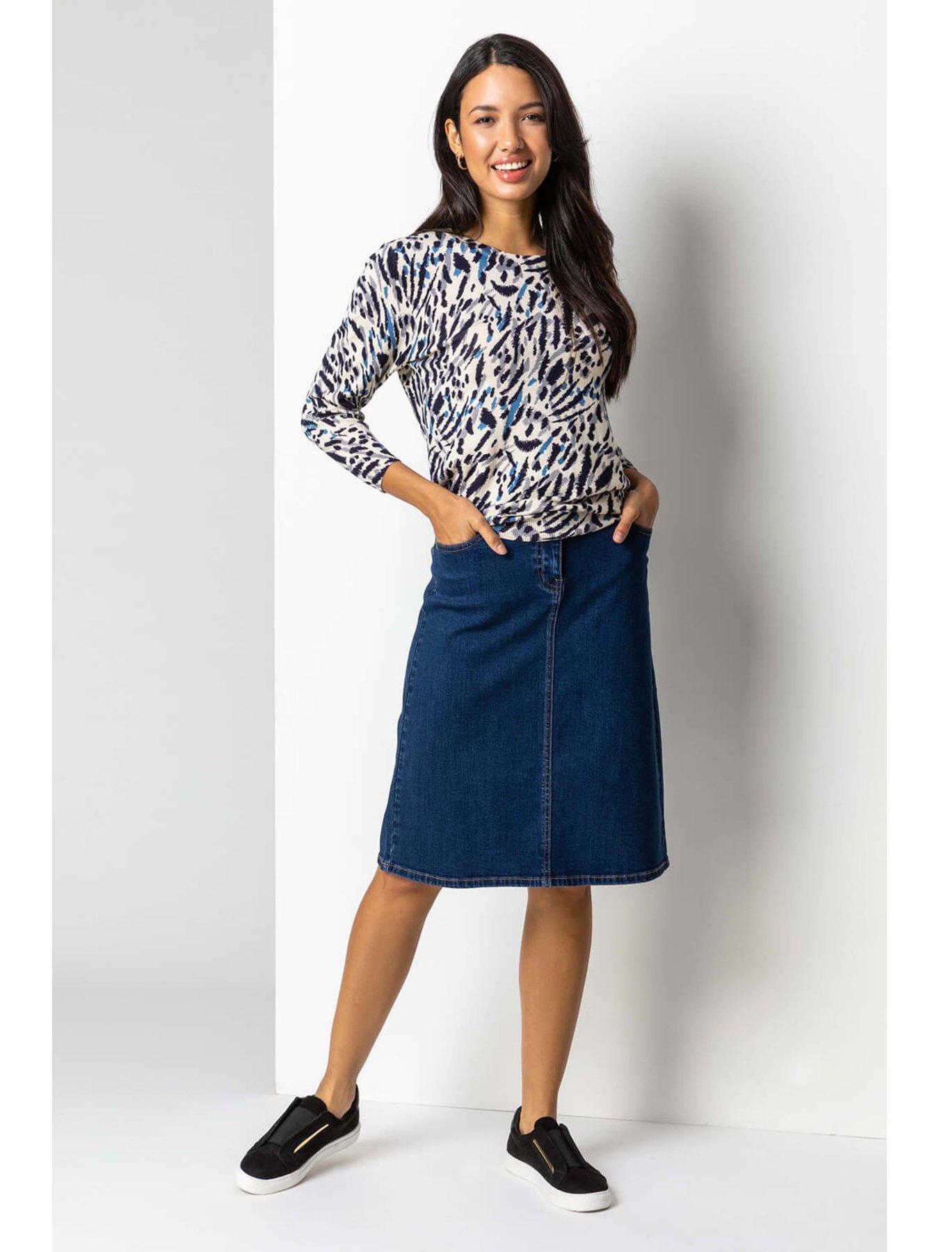 roman-cotton-denim-stretch-a-line-skirt-indigoback