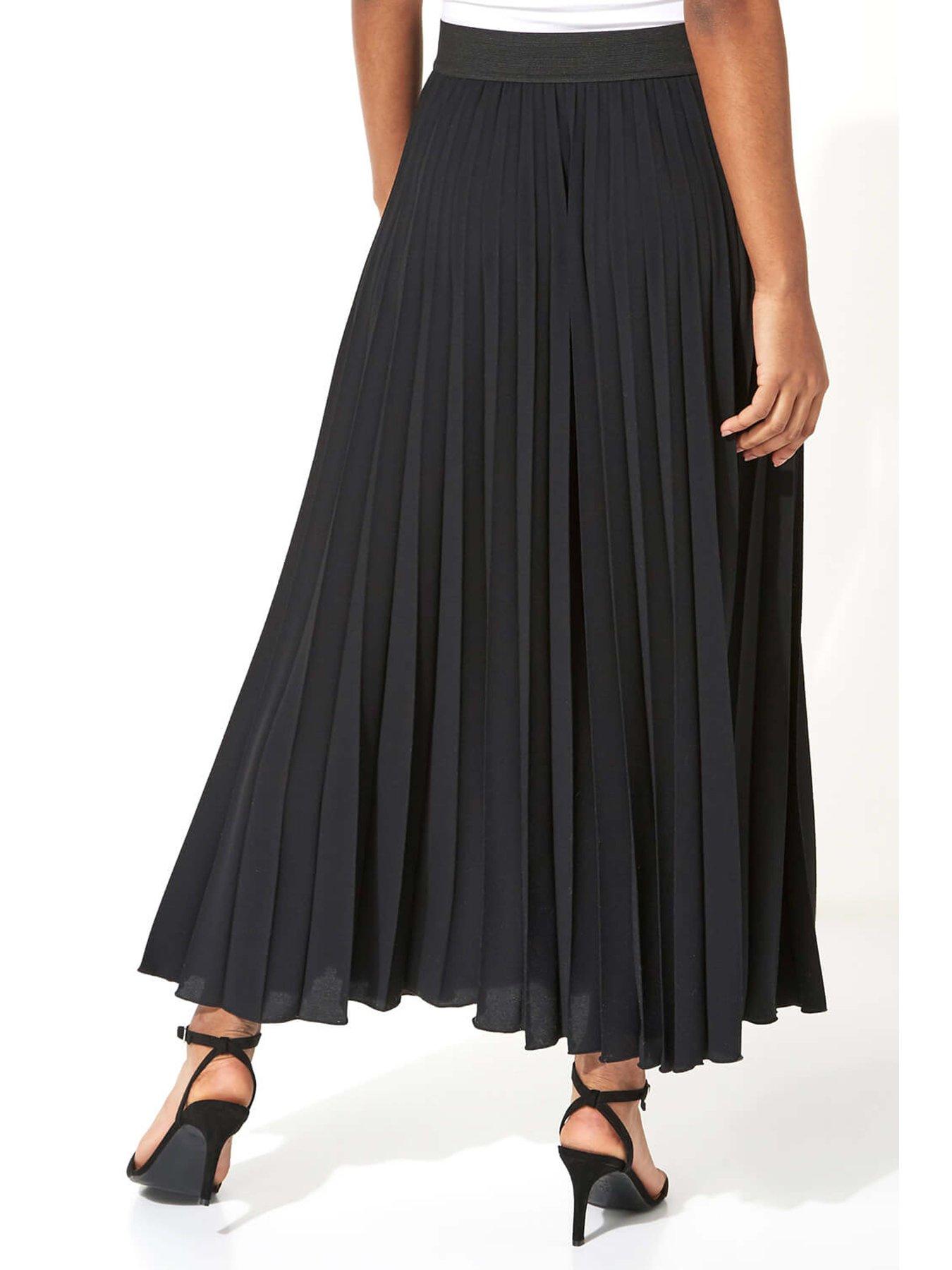 roman-pleated-maxi-skirt-blackstillFront