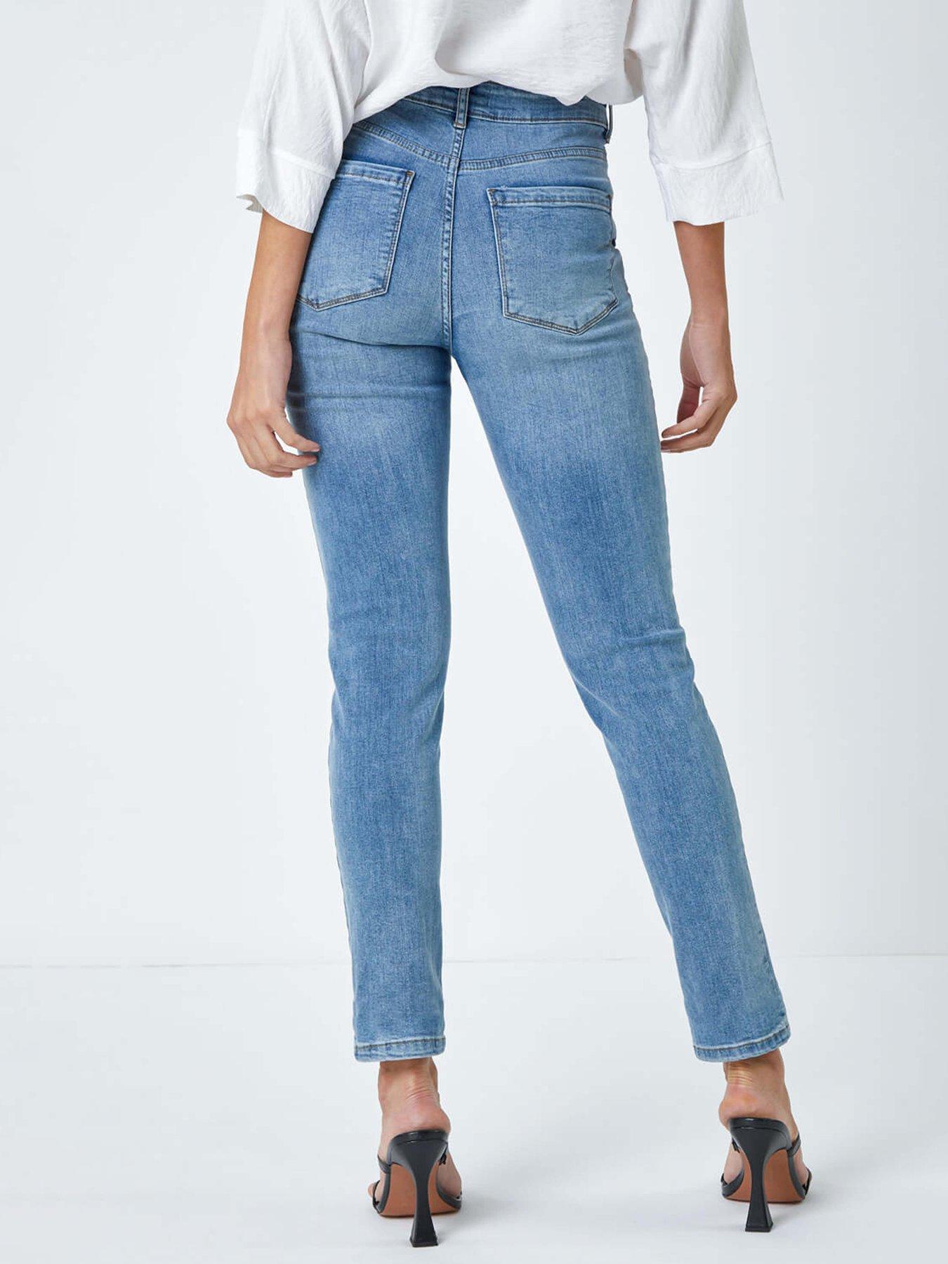 roman-slim-leg-stretch-mom-jeans-bluestillFront
