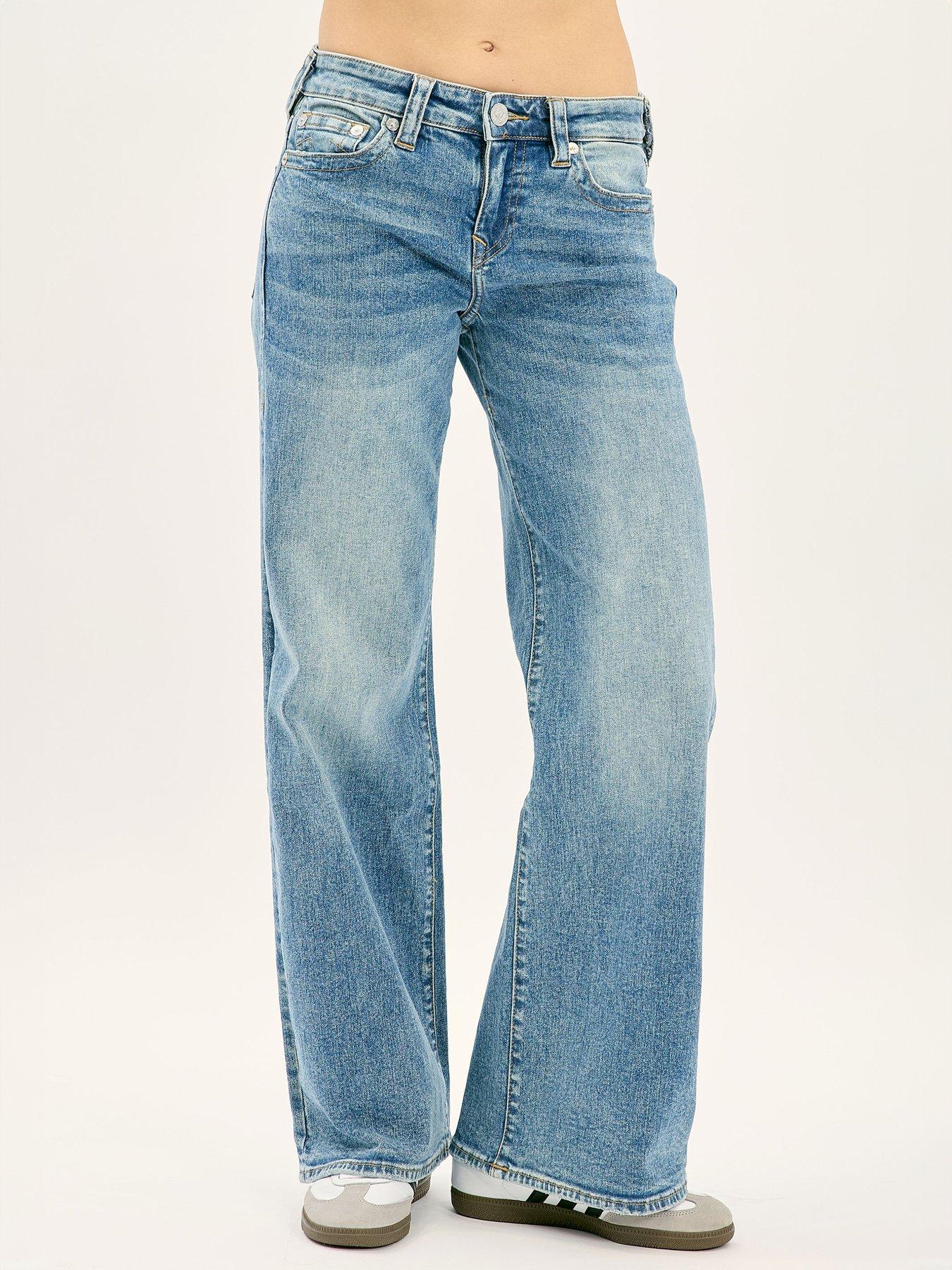 TRUE RELIGION Bobbi Baggy Jean - Mid Wash
