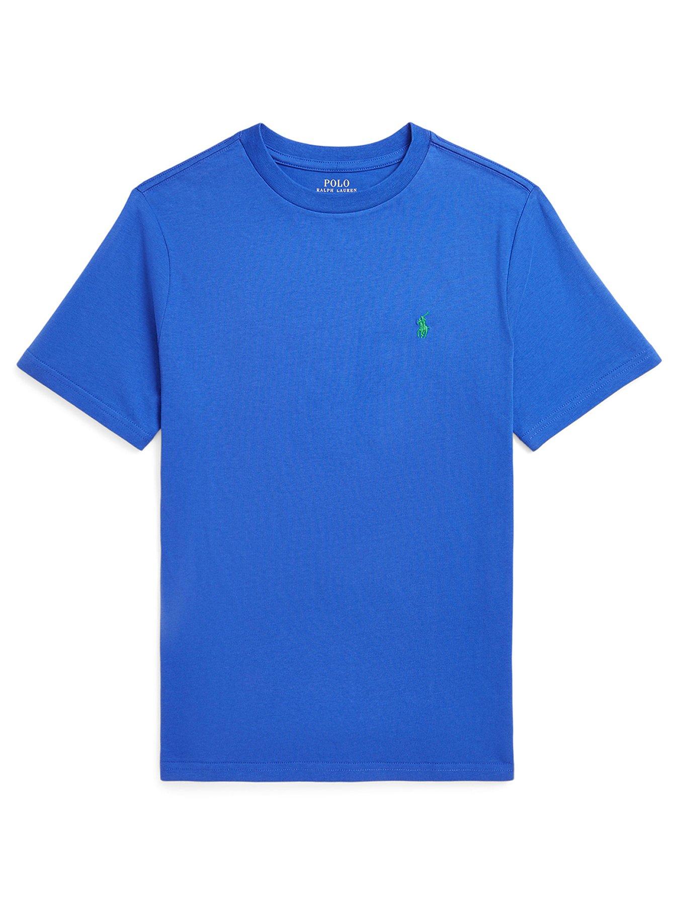 Image 1 of 2 of Polo Ralph Lauren Boys Classic Short Sleeve T-Shirt - Blue