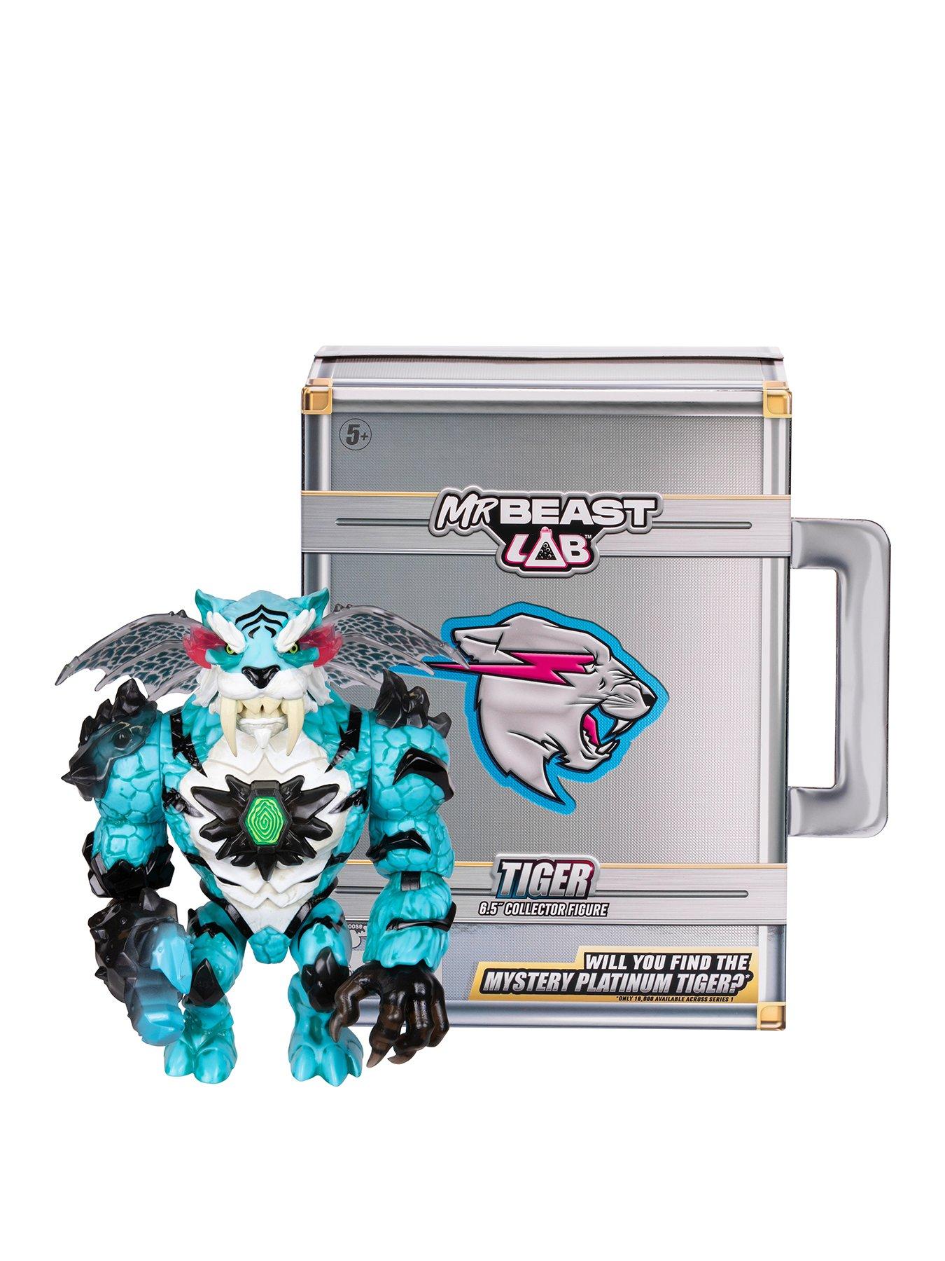 Image of Beast Lab MrBeast Lab Apex Beast Collector Figure. Apex Beast Tiger.