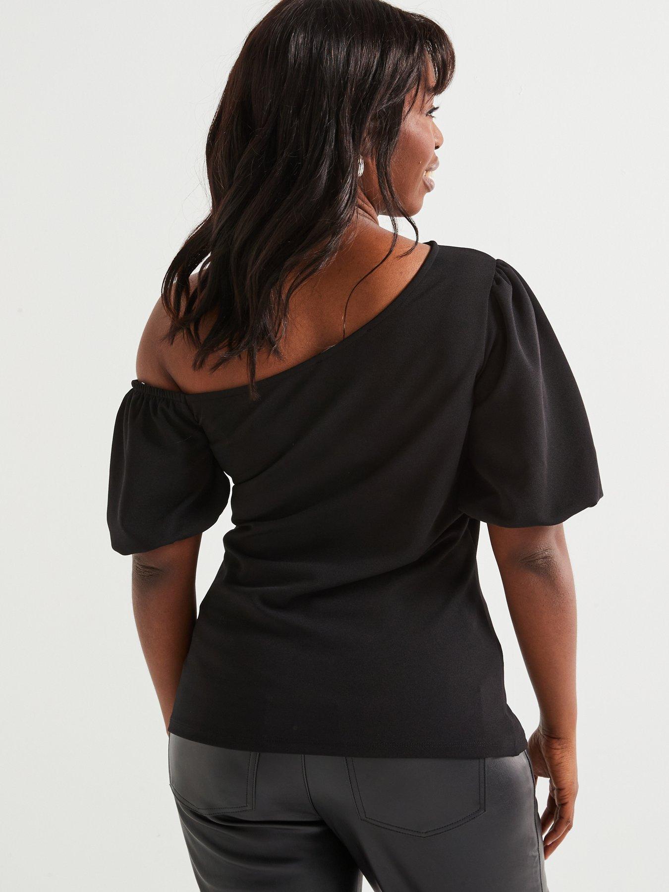 v-by-very-curve-off-the-shoulder-stretch-top-blackstillFront