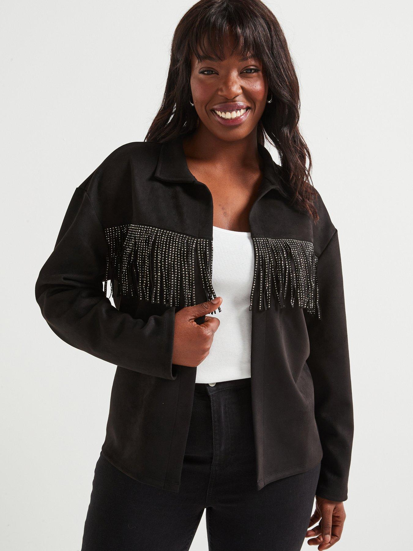 v-by-very-curve-suedette-fringe-jacket-black