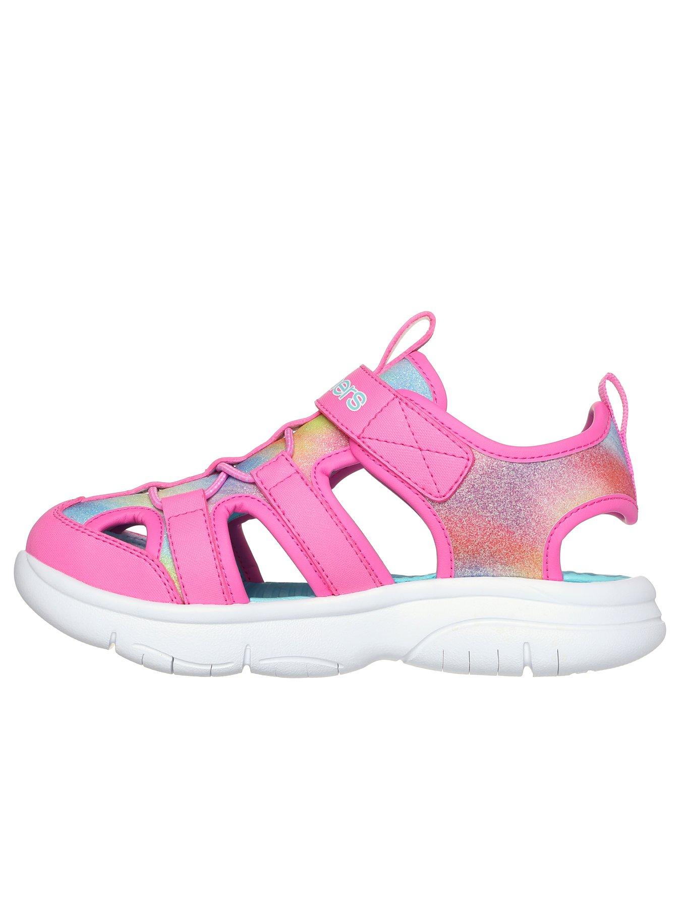 Image 5 of 5 of Skechers Top Strap Closed Toe Sandal W/ Ombre Glitter Upper