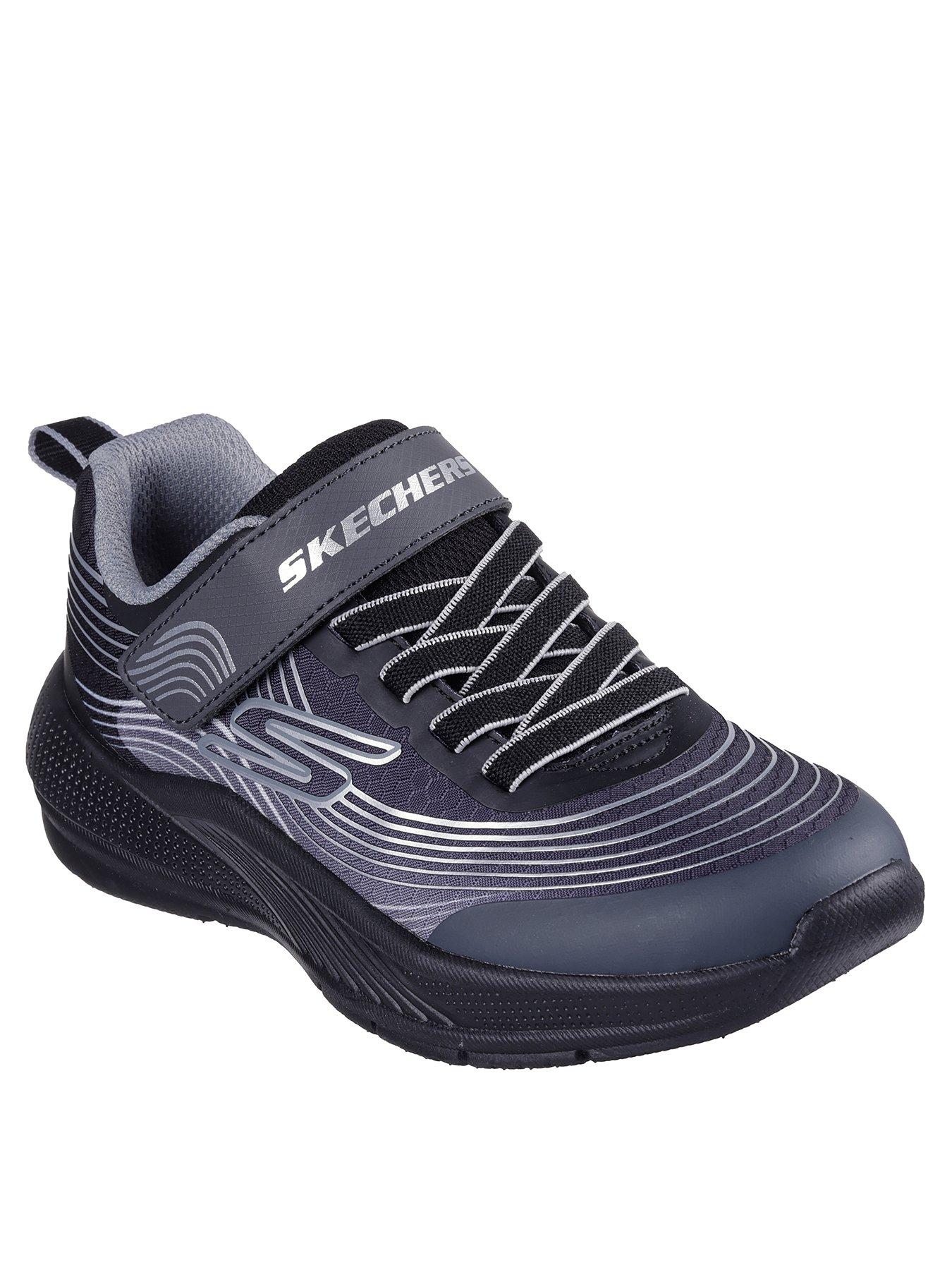 Image 2 of 5 of Skechers Lightweight Gore &amp; Strap Sneaker - Black