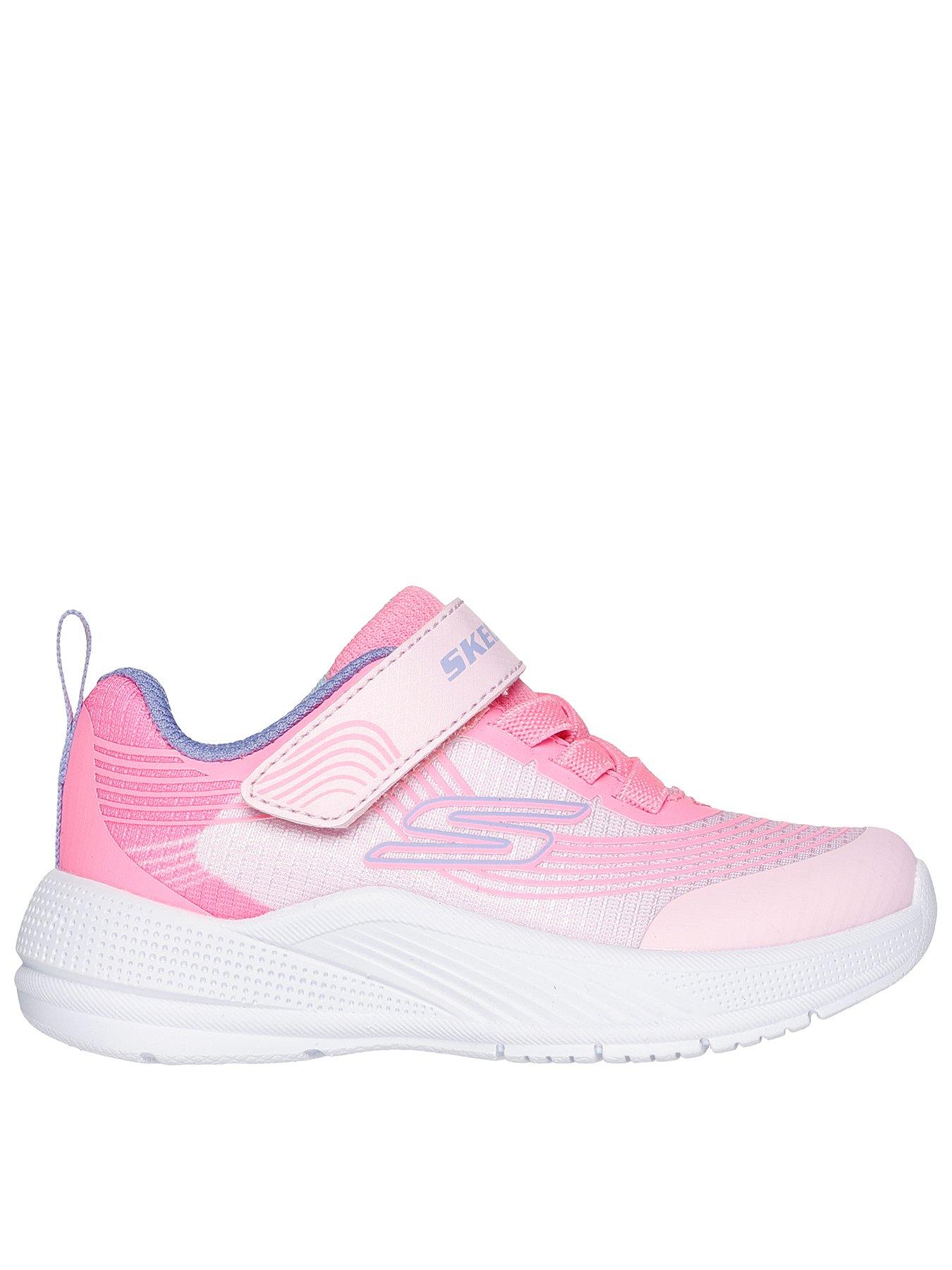 Image of Skechers Gore and Strap Ombre Mesh Trainers - Pink