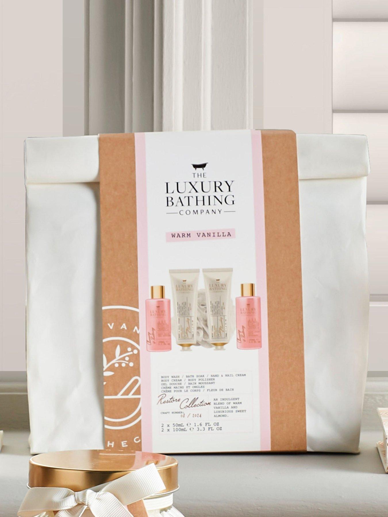 the-luxury-bathing-companynbspwarm-vanilla-restore-collection-bag-gift-setstillFront