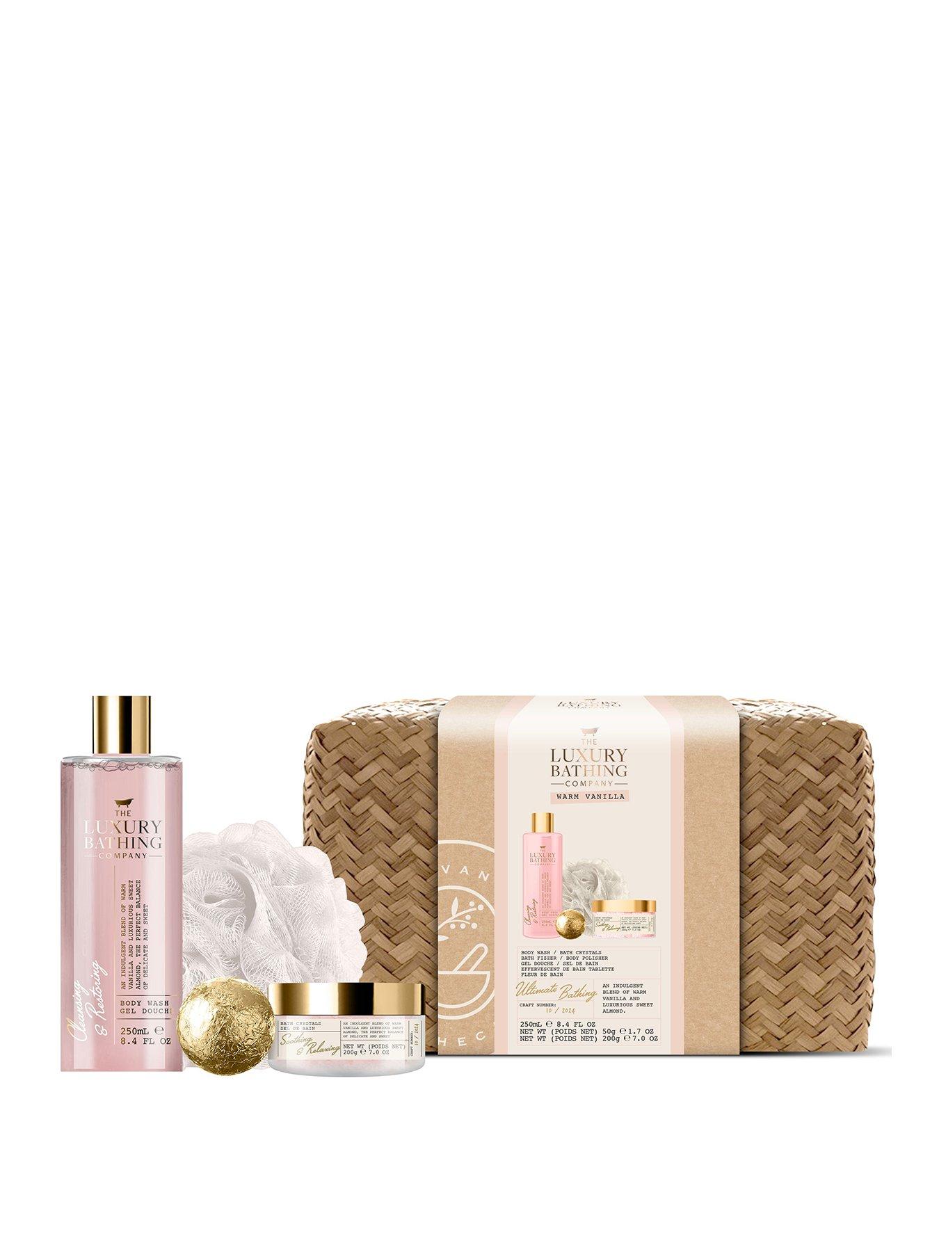 the-luxury-bathing-companynbspwarm-vanilla-ultimate-bathing-hamper-gift-set