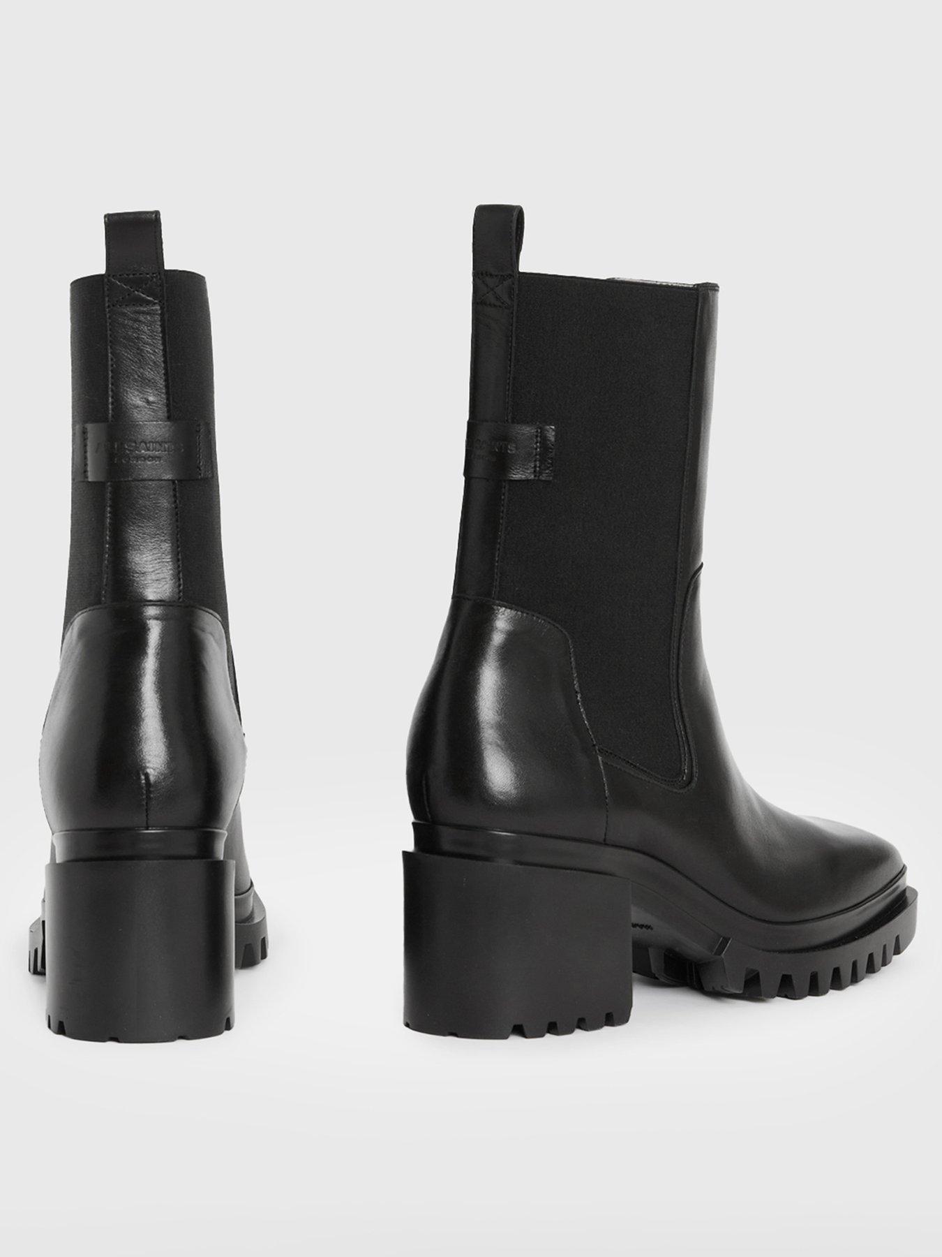 Image 3 of 5 of AllSaints Skarlet Boots - Black