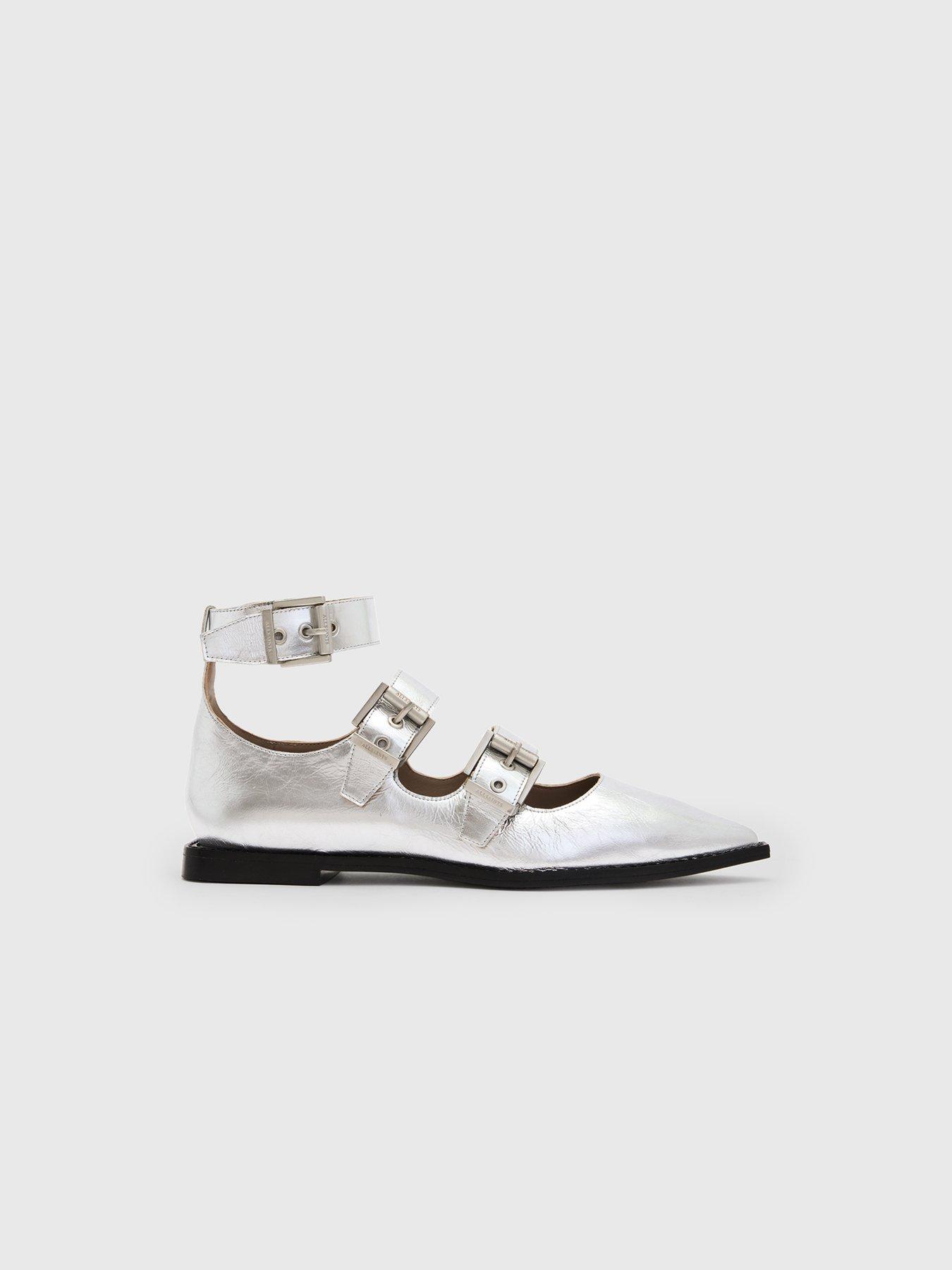 allsaints-susan-buckle-metallic-leather-shoes-silverstillFront