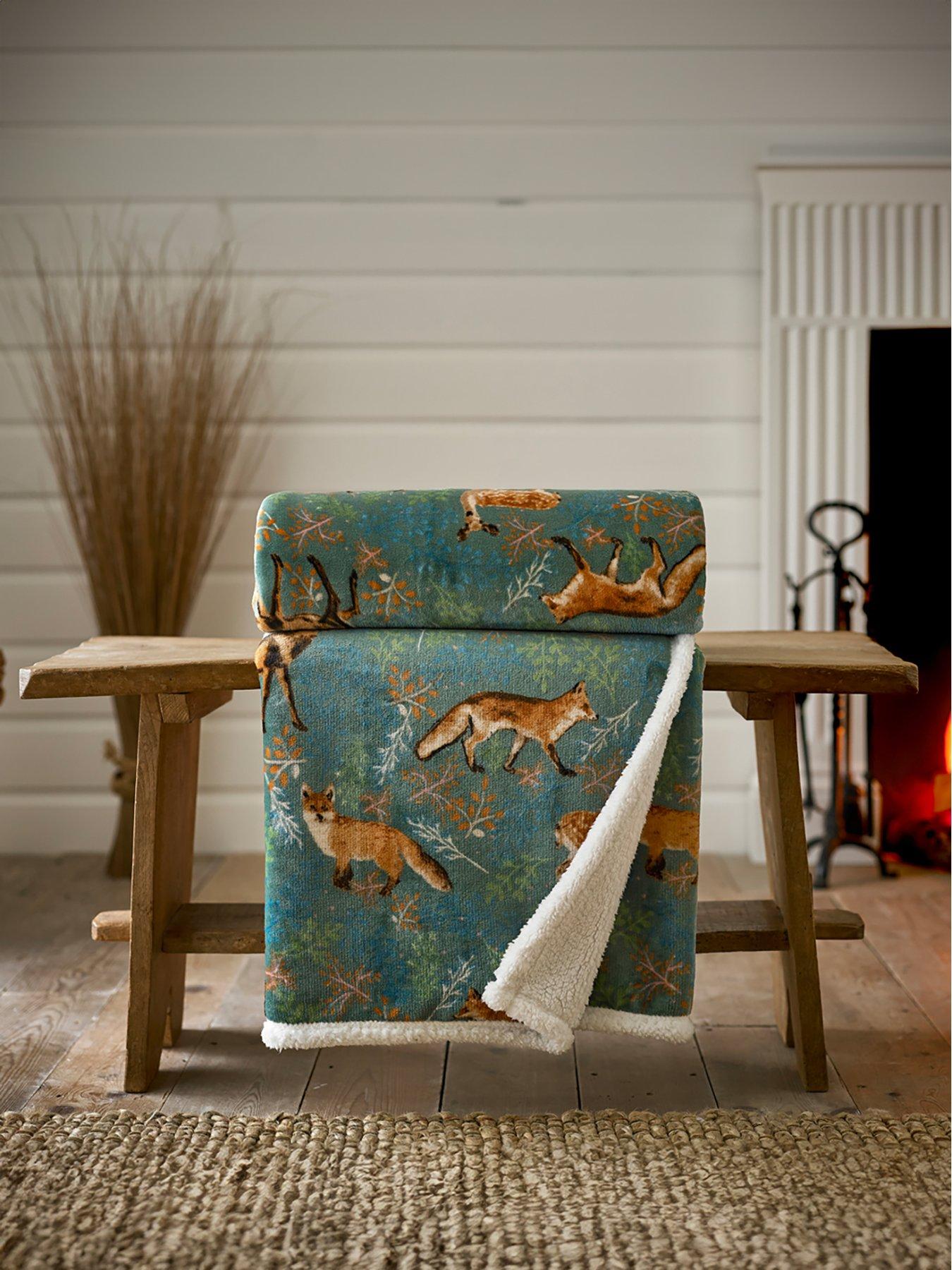 deyongs-fox-and-deer-sherpa-throw