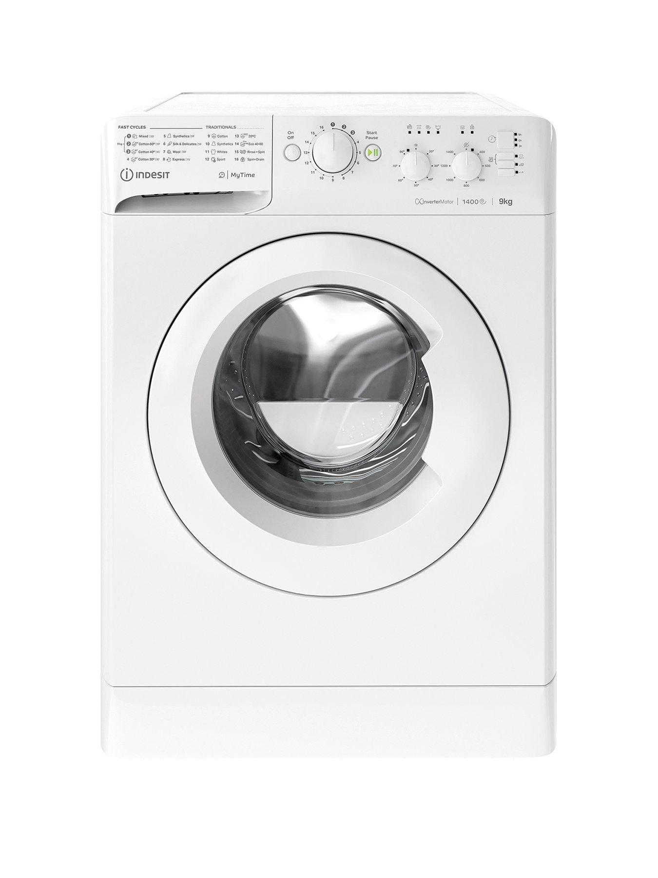 undefined Indesit My Time Washing Machine - White - 9kg - 1400rpm - B Rated - MTWC91495WUKN