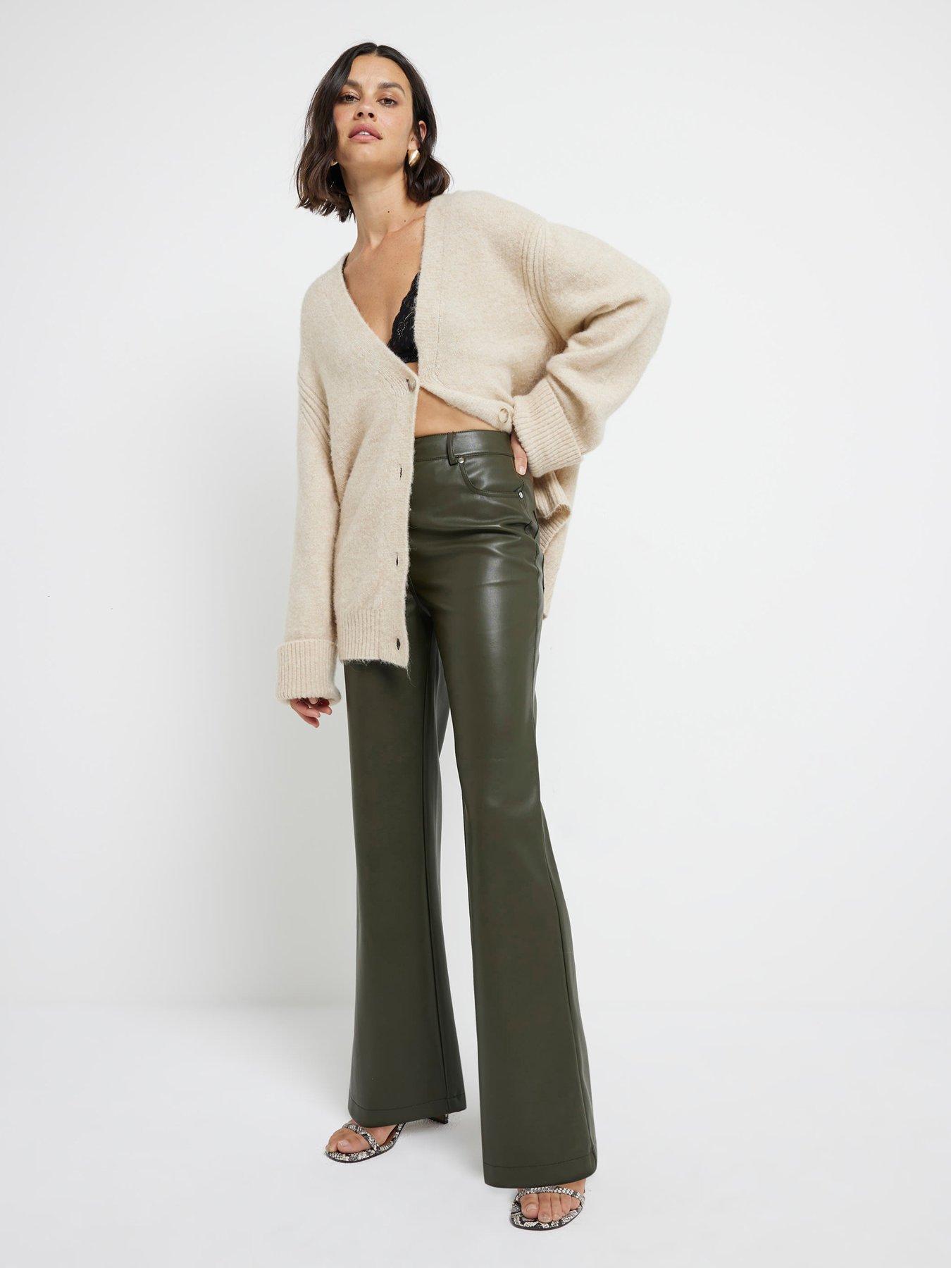 river-island-relaxed-straight-leg-trouser-khaki