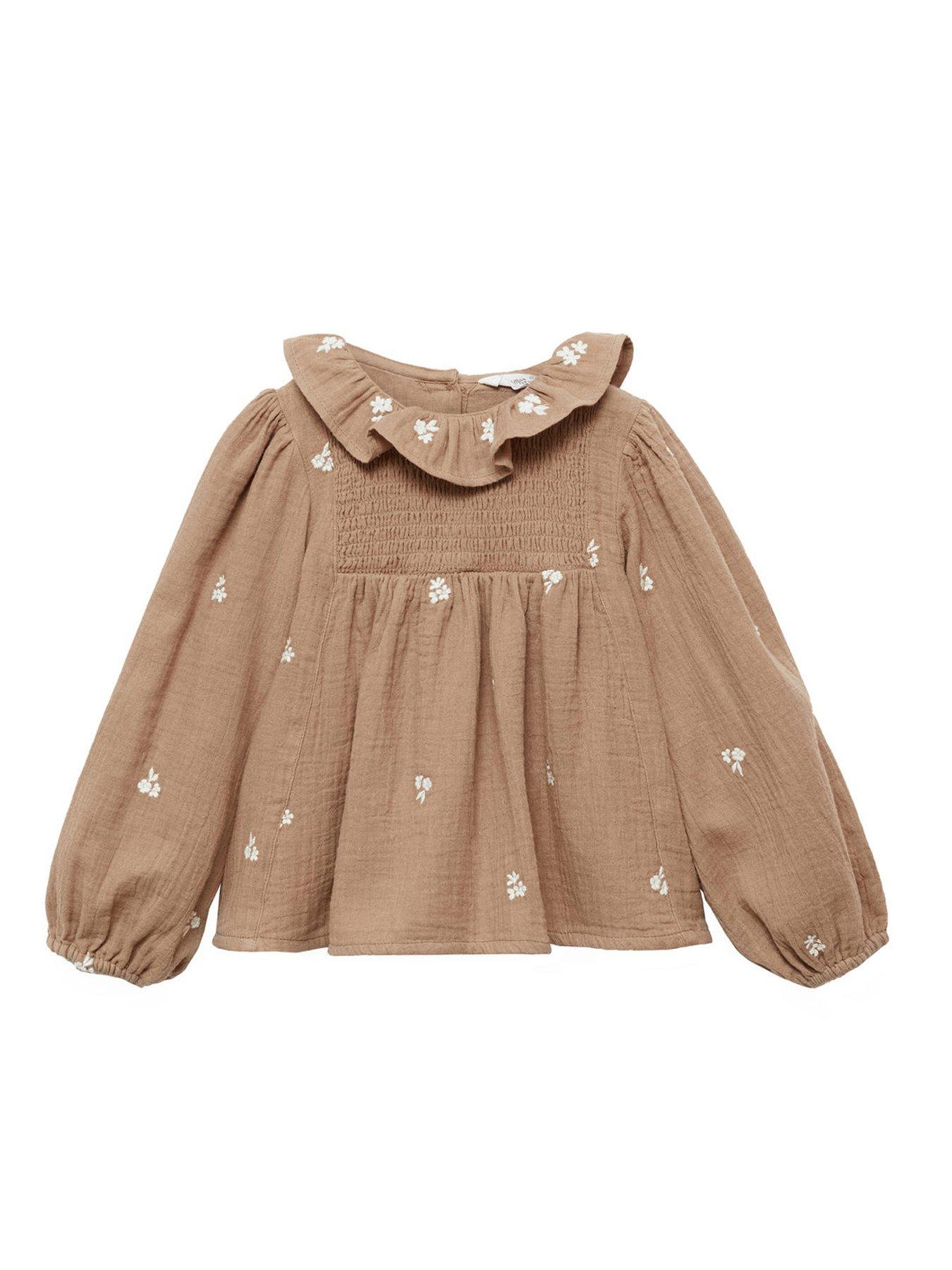 mango-younger-girls-embroidered-long-sleeve-blouse-brownback