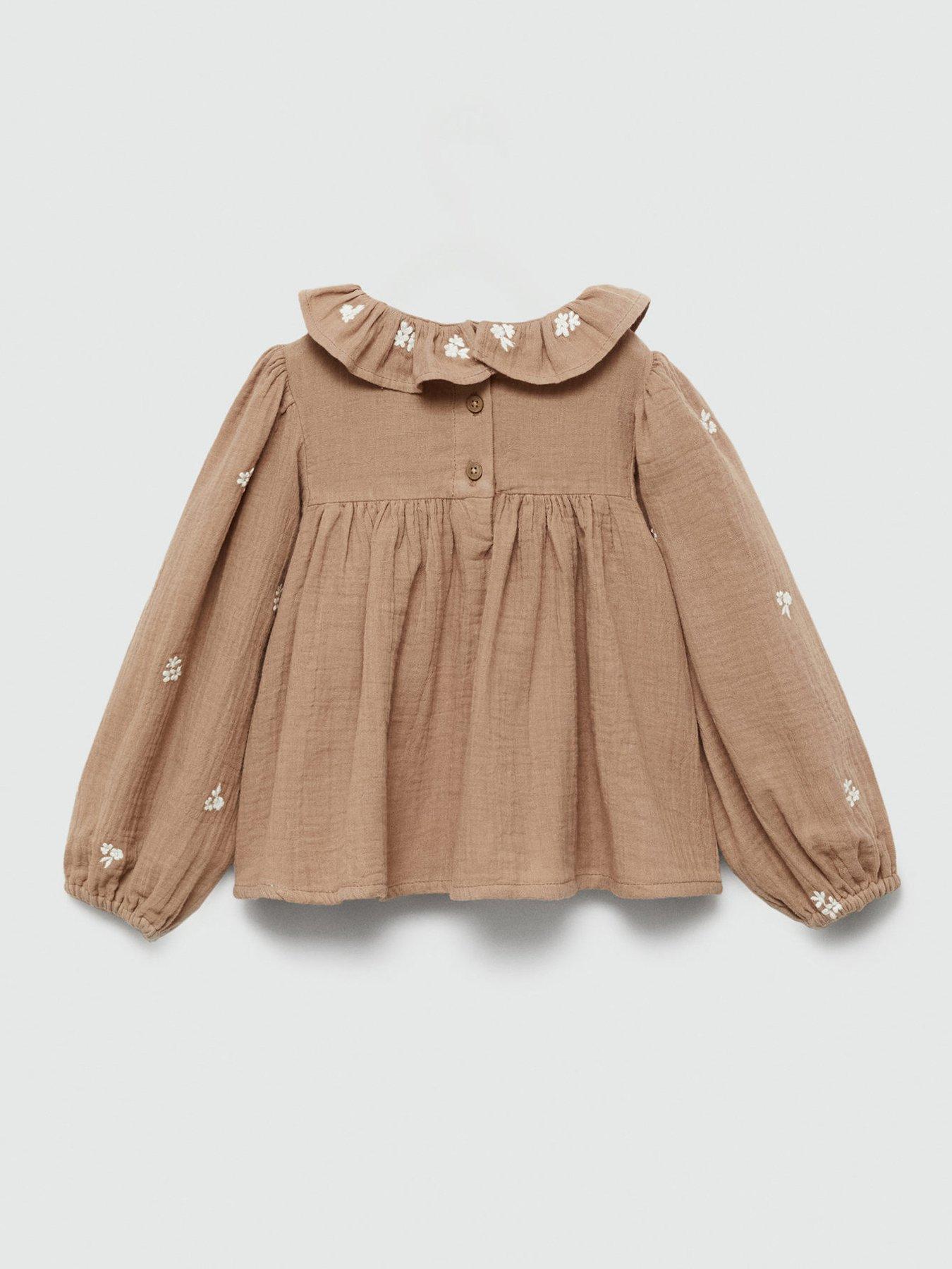 mango-younger-girls-embroidered-long-sleeve-blouse-brownoutfit