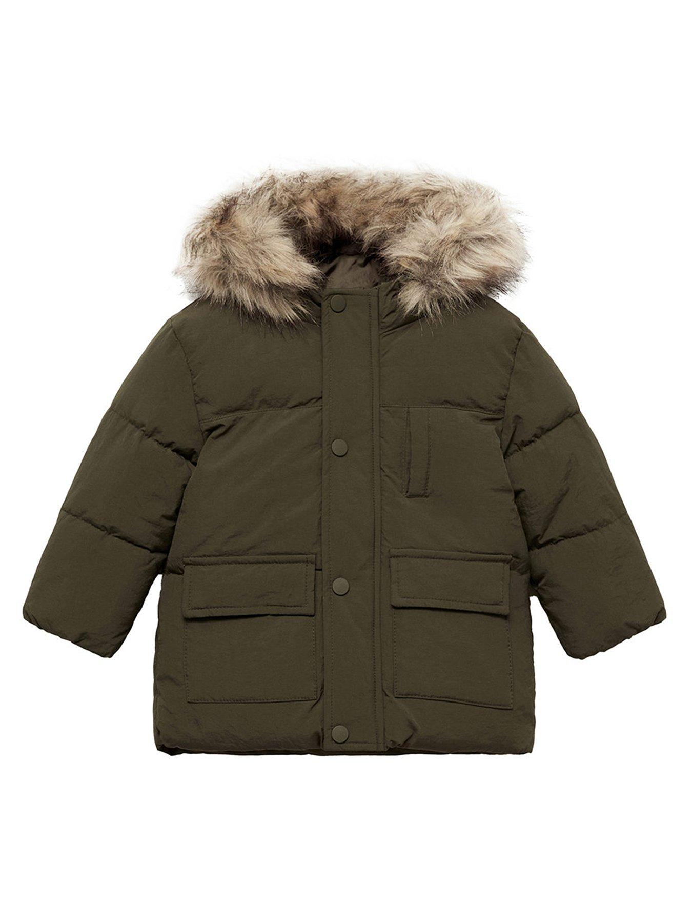 mango-younger-boys-faux-fur-trim-hooded-coat-khaki