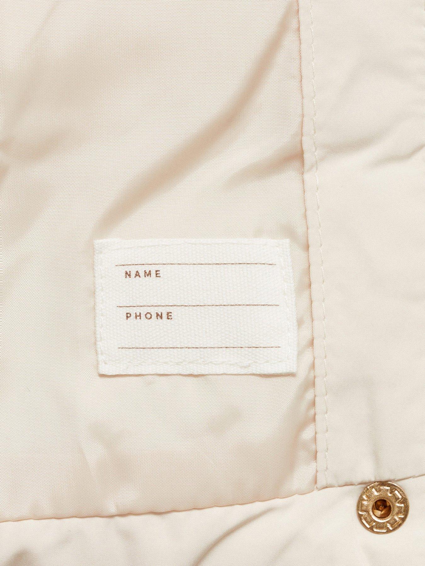 Image 3 of 4 of Mango Younger Girls Faux Fur Lined Padded Coat - Cream