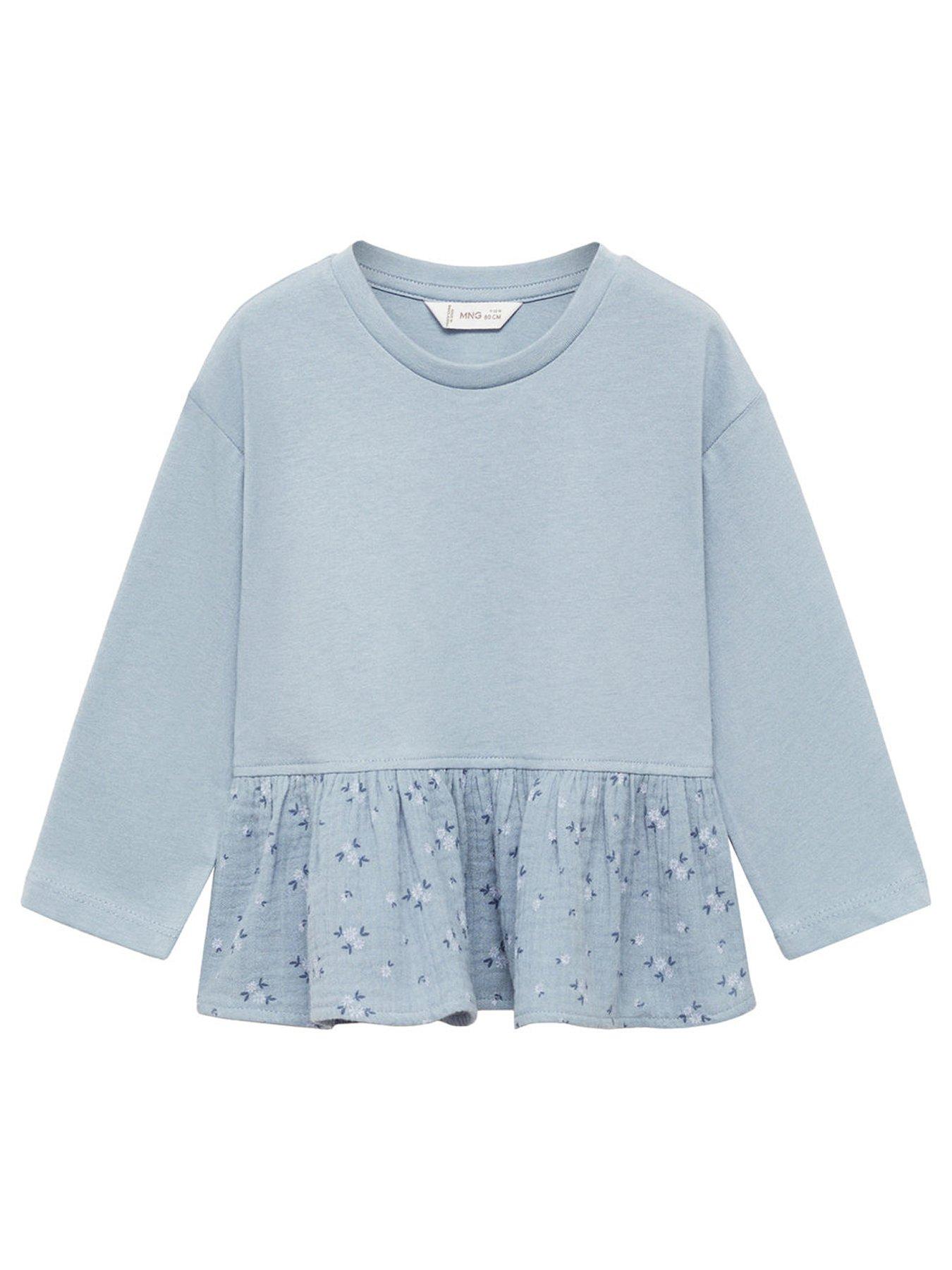 mango-younger-girls-frill-hem-long-sleeve-tshirt-blue