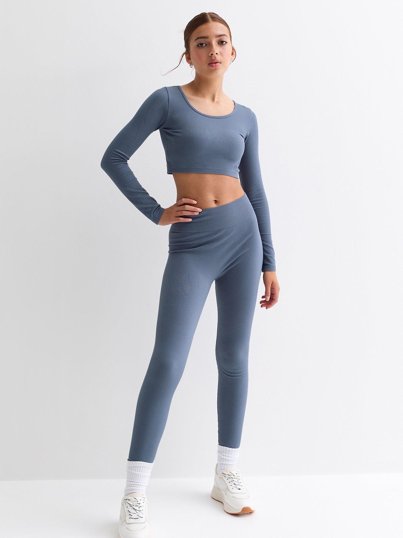 new-look-915-girls-blue-ribbed-leggings