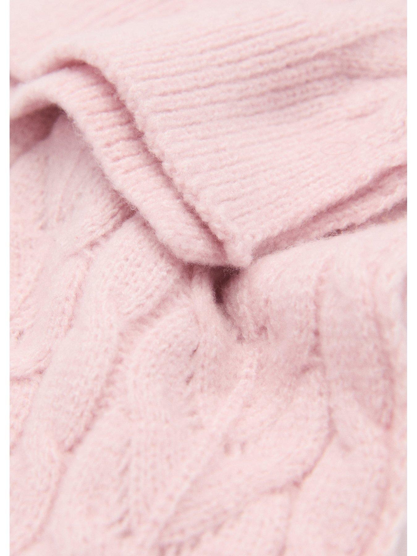 mango-girls-cable-knitted-scarf-pinkback