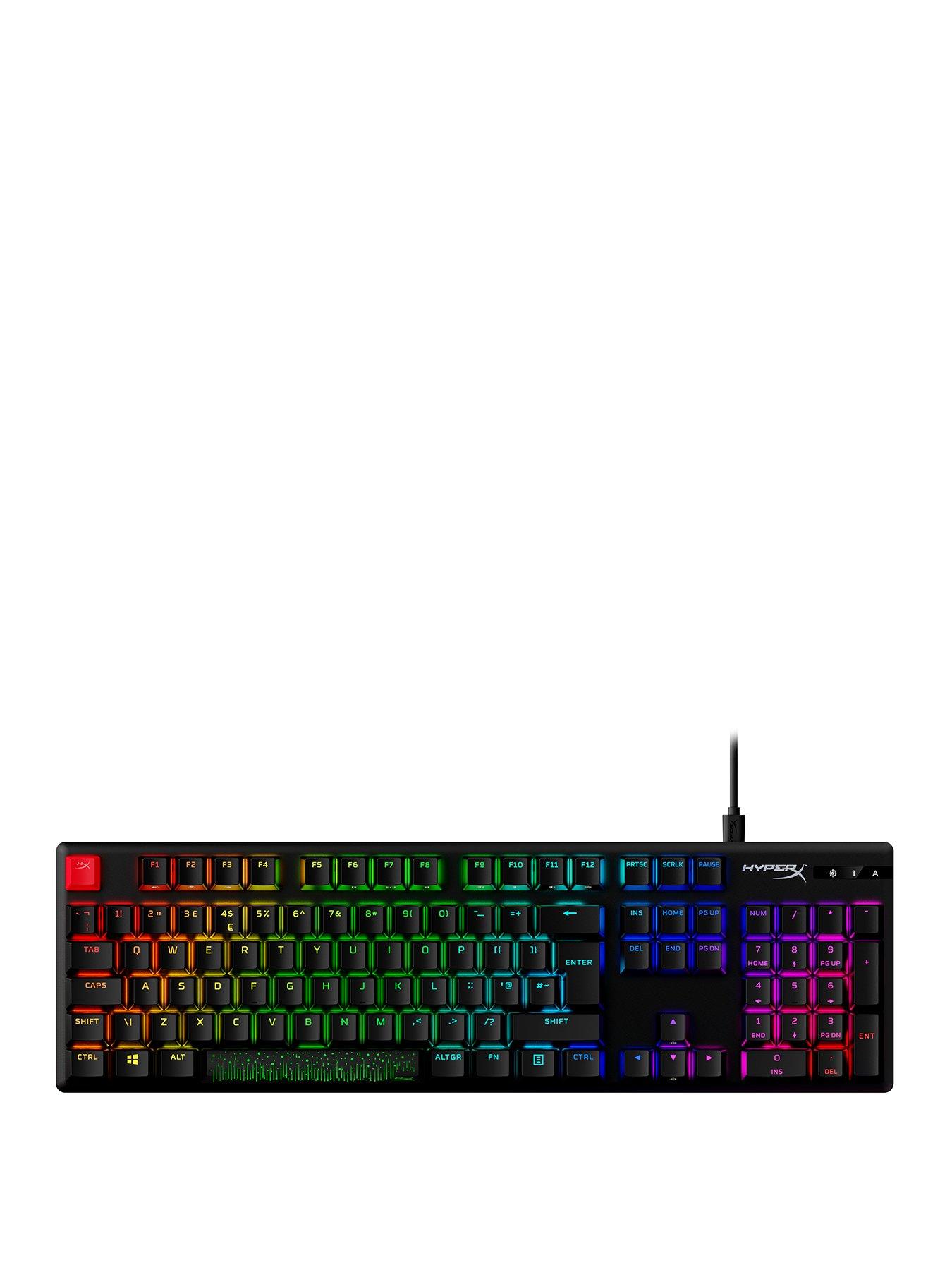 Image 1 of 8 of HYPERX Alloy Origins PBT Mechanical Gaming Keyboard | RGB | Compact | Red Switches