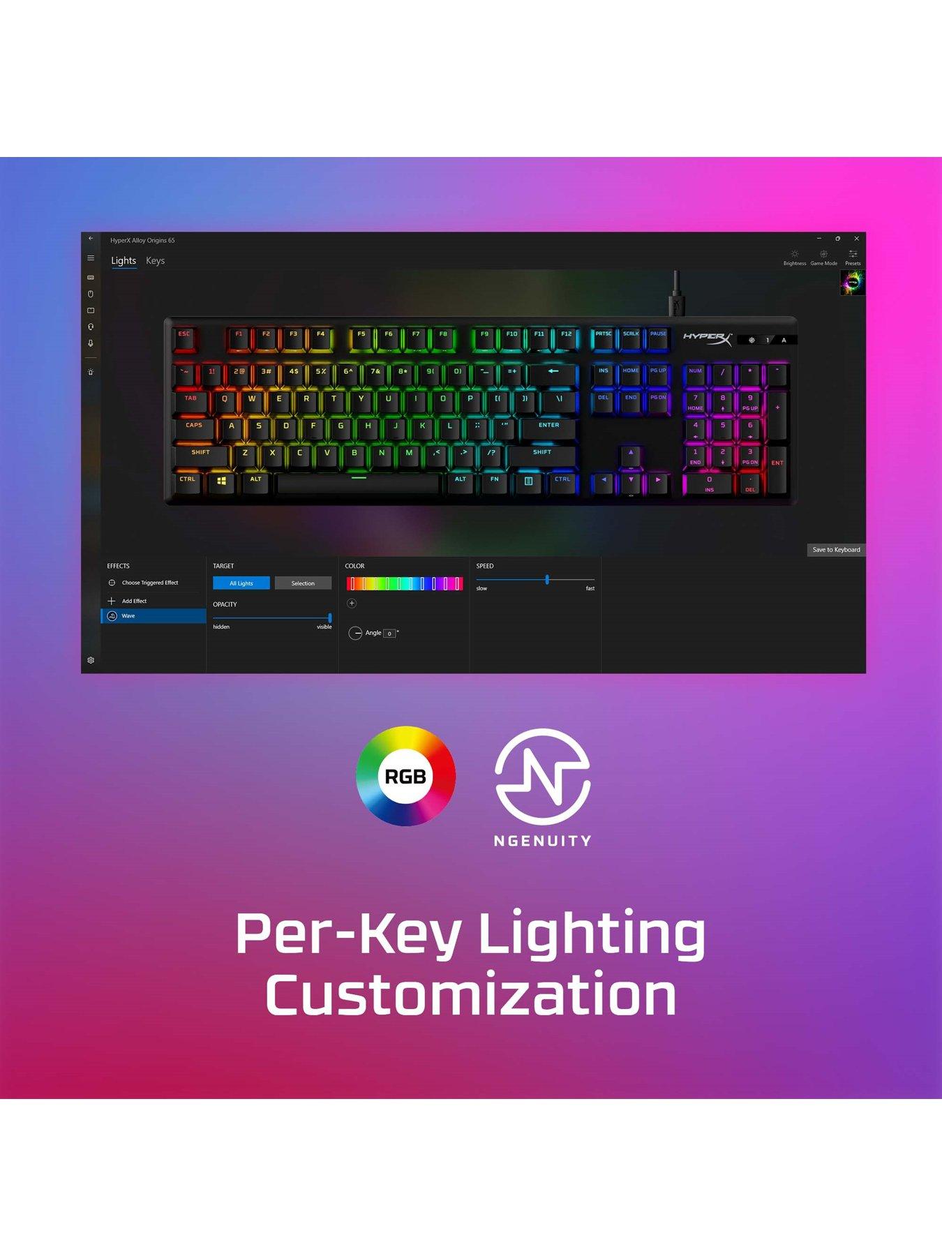 Image 7 of 8 of HYPERX Alloy Origins PBT Mechanical Gaming Keyboard | RGB | Compact | Red Switches