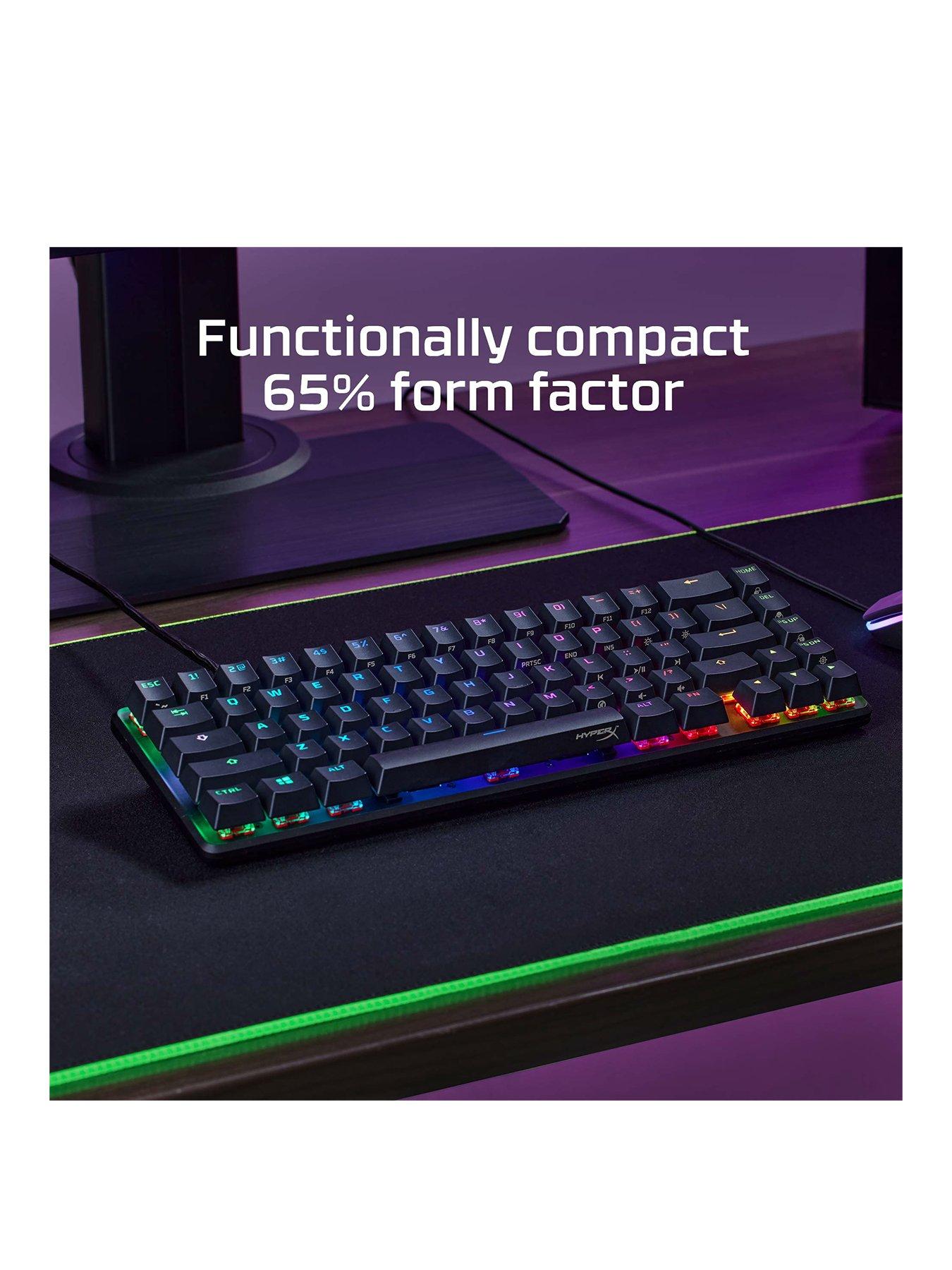 Image 3 of 8 of HYPERX Origins 65 RGB Mechanical Gaming Keyboard | Fully Programmable | 60% Form Factor | Red Switches - US Layout