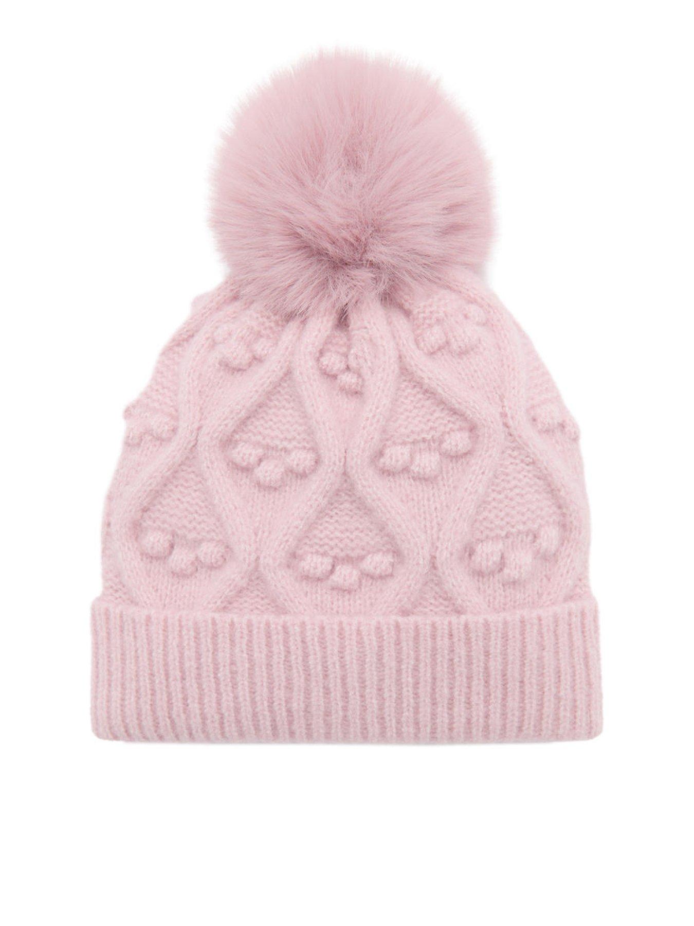 mango-younger-girls-knitted-pom-pom-hat-pink