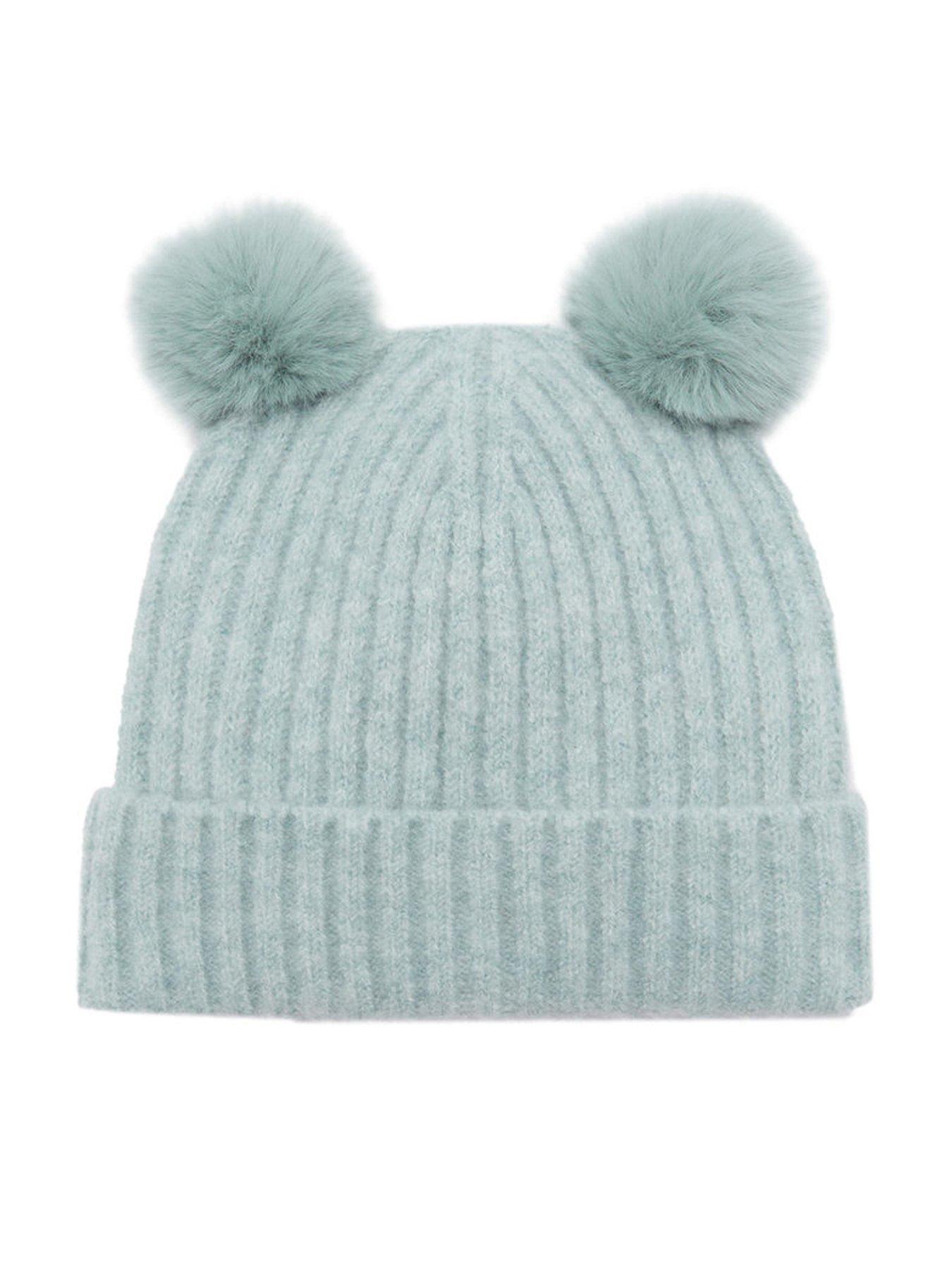 mango-younger-girls-double-pom-pom-knitted-hat-aqua