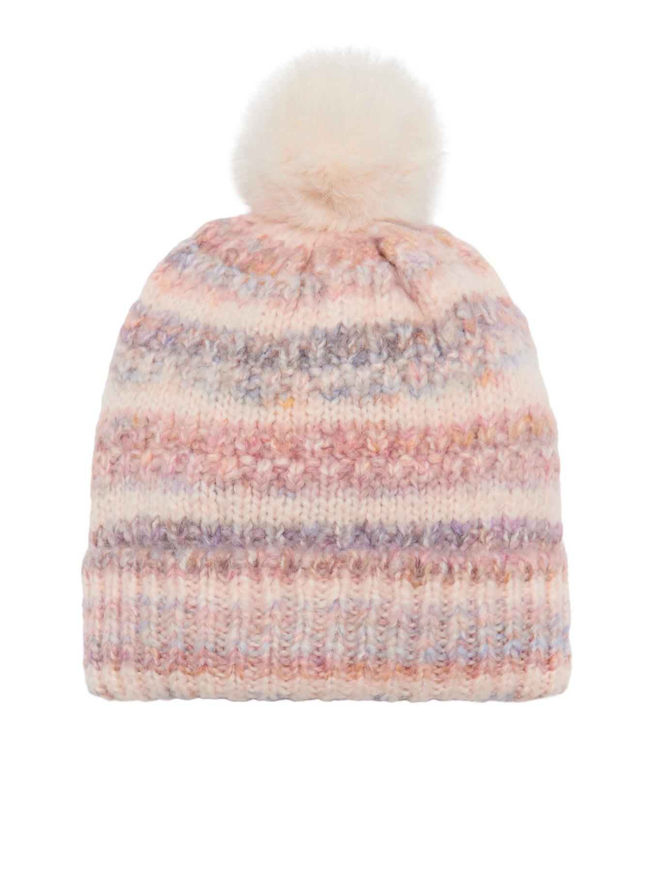 mango-younger-girls-pom-pom-knitted-hat-pink