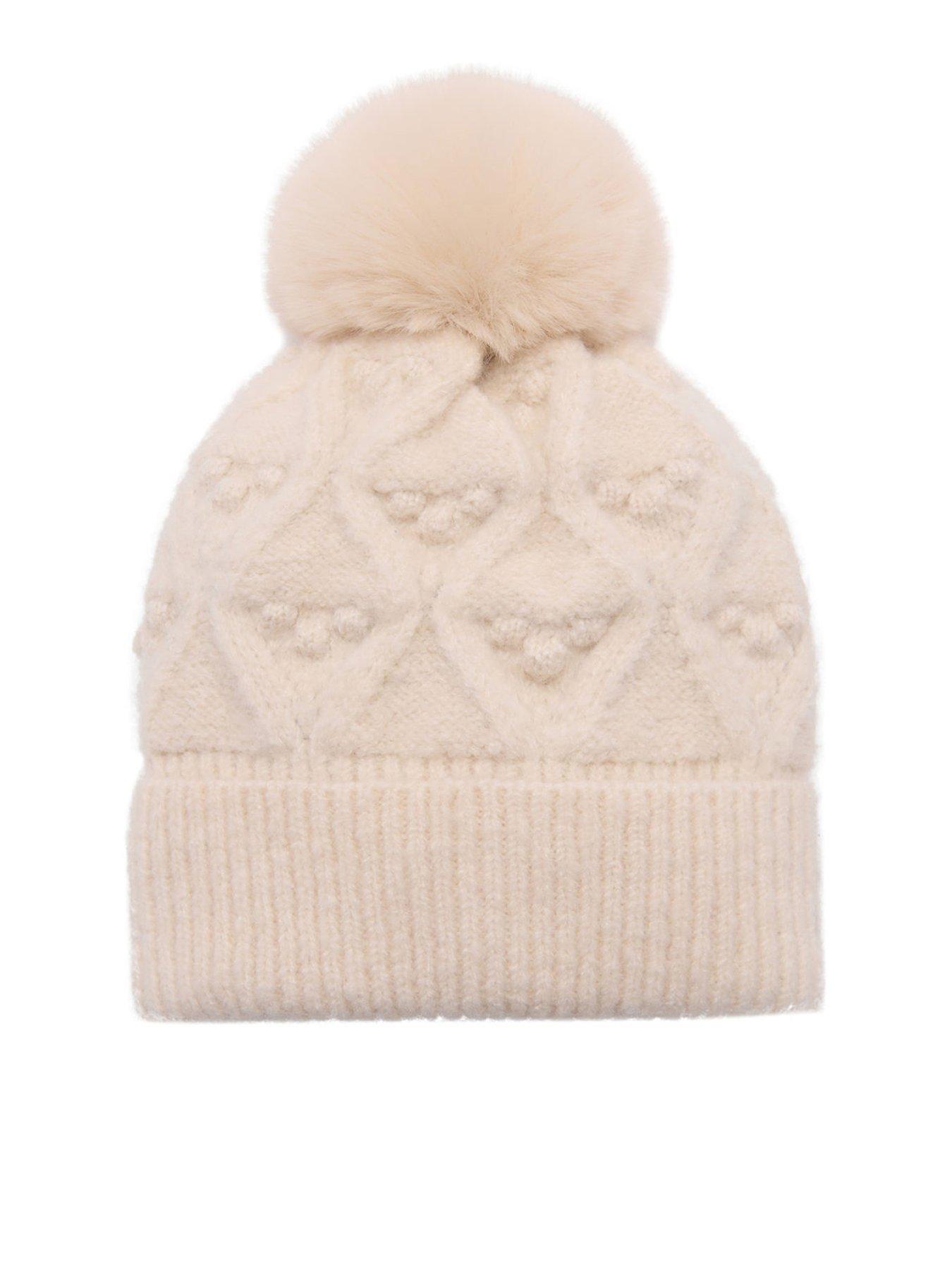 mango-girls-knitted-pom-pom-hat-beige