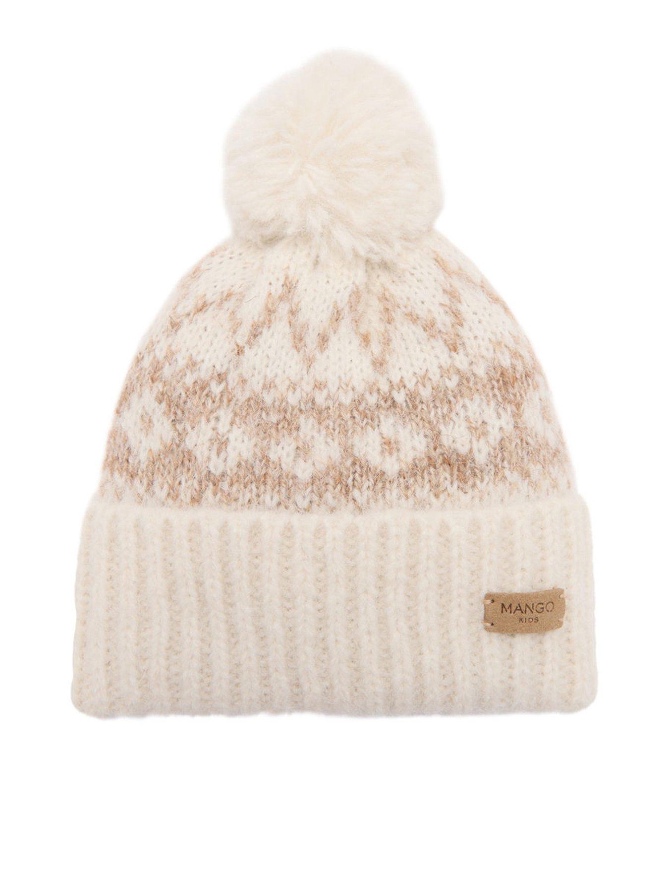 mango-girls-pom-pom-knitted-hat-cream