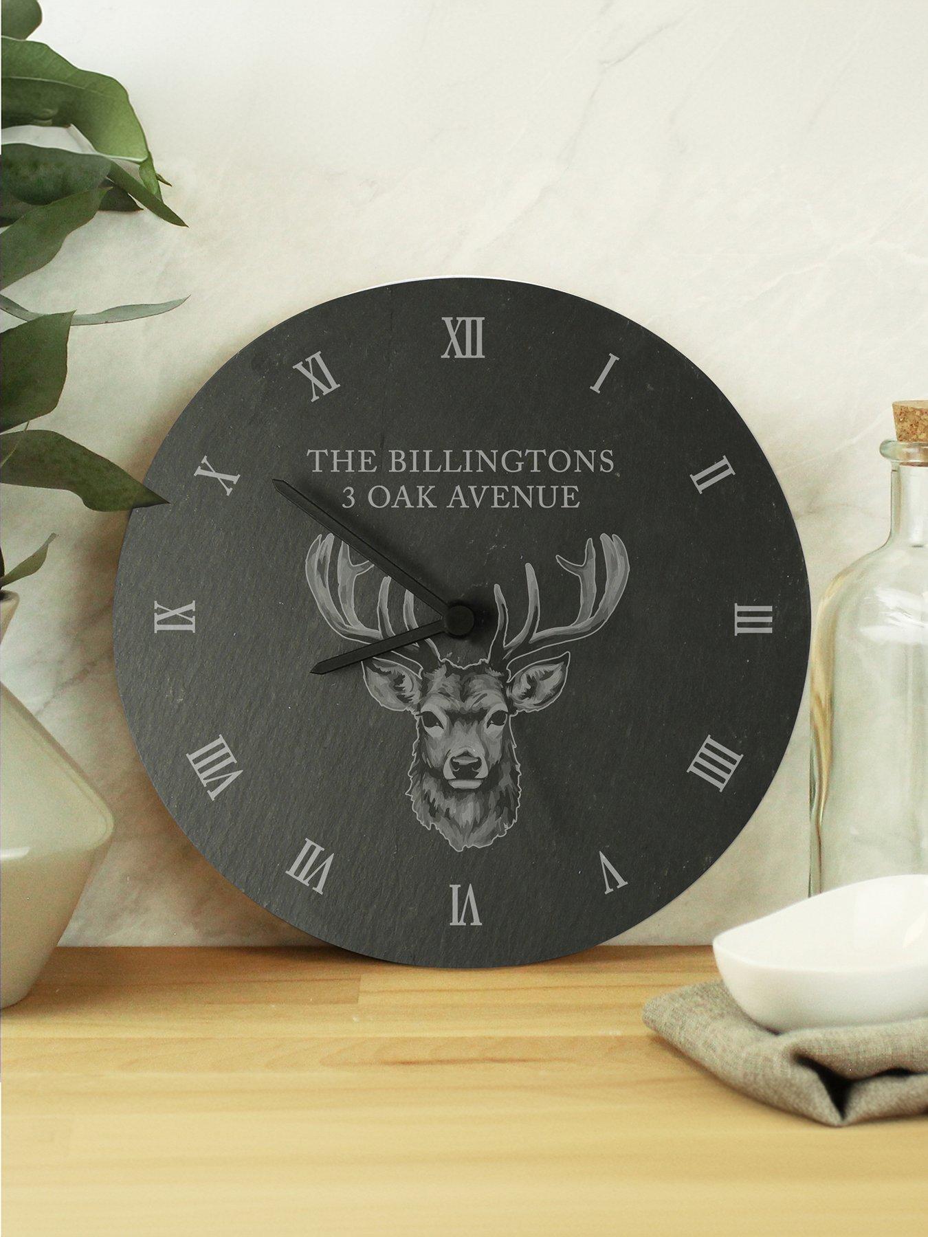 the-personalised-memento-company-personalised-stag-slate-clockback