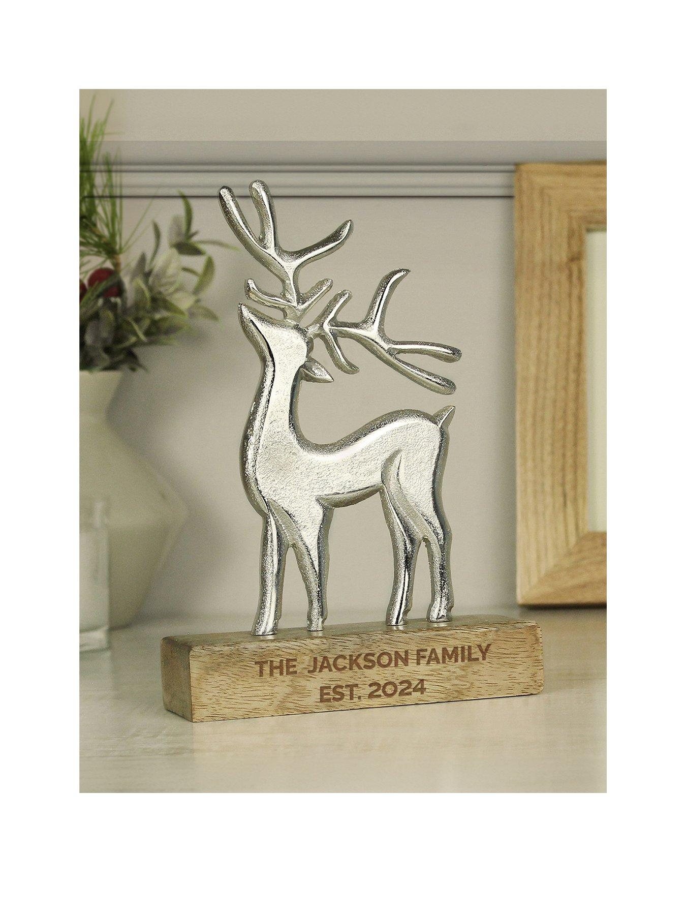 The Personalised Memento Company Personalised Stag Ornament