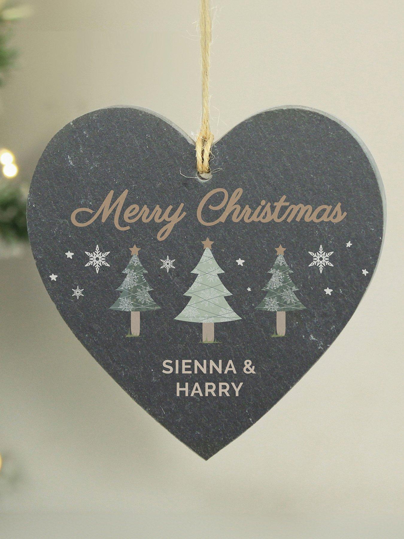 the-personalised-memento-company-personalised-christmas-tree-slate-heart-ornamentback