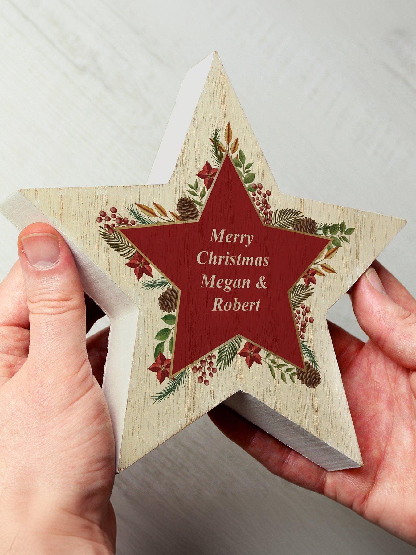 the-personalised-memento-company-personalised-christmas-wreath-wooden-star-ornamentstillFront