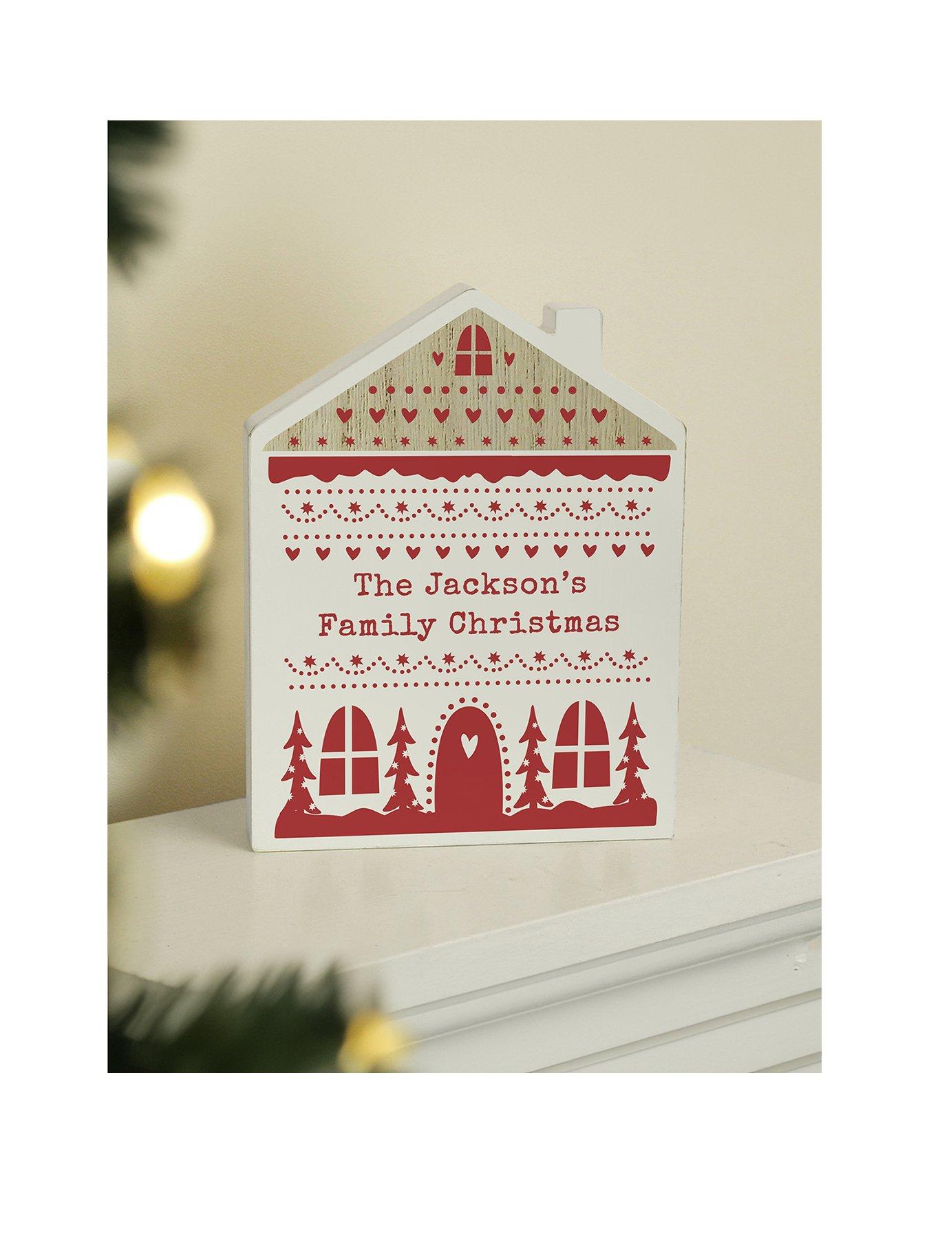 the-personalised-memento-company-personalised-christmas-fair-isle-wooden-house-ornament